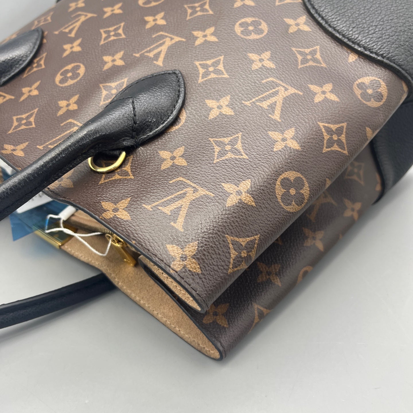 Louis Vuitton - Flandrin Tote - Monogram coated canvas with grained leather - Brown and Black - (Medium)