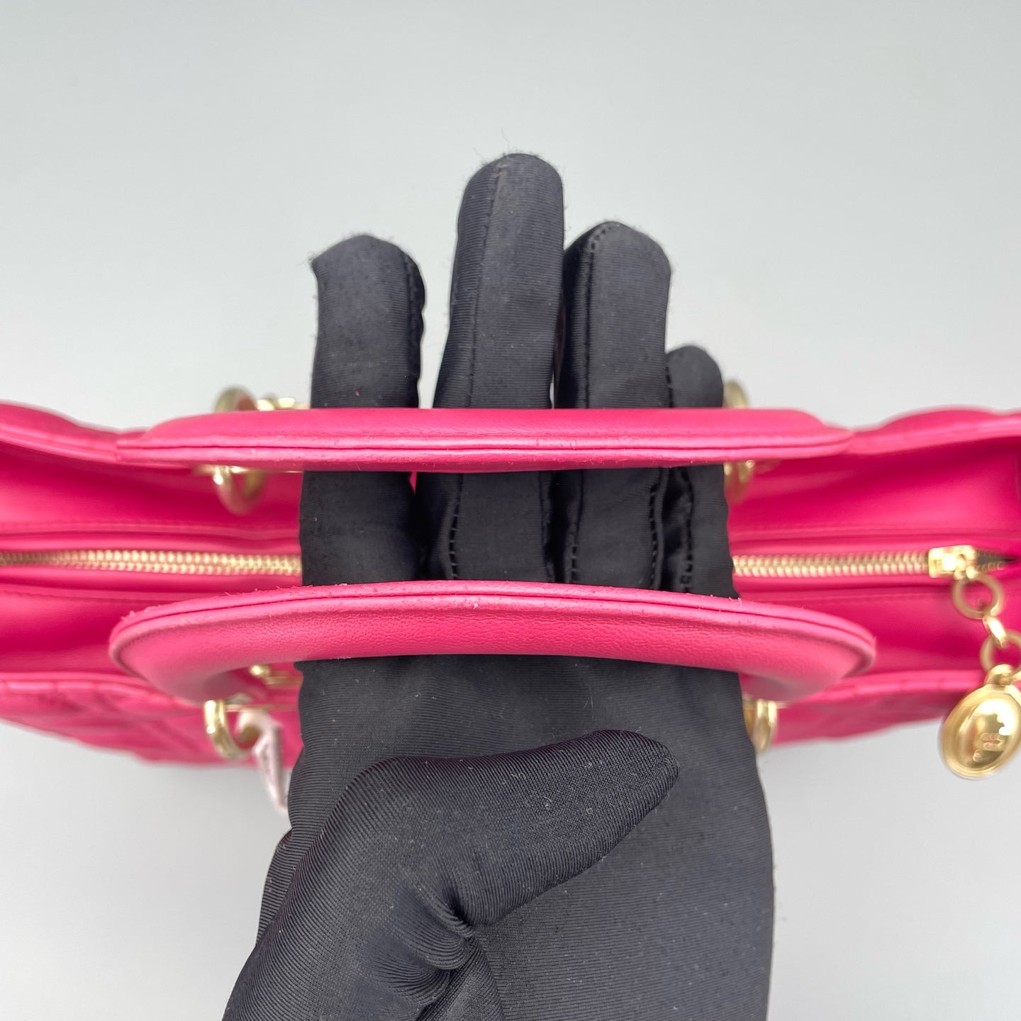 Dior - Lady Dior - Leather - Pink - (Large)