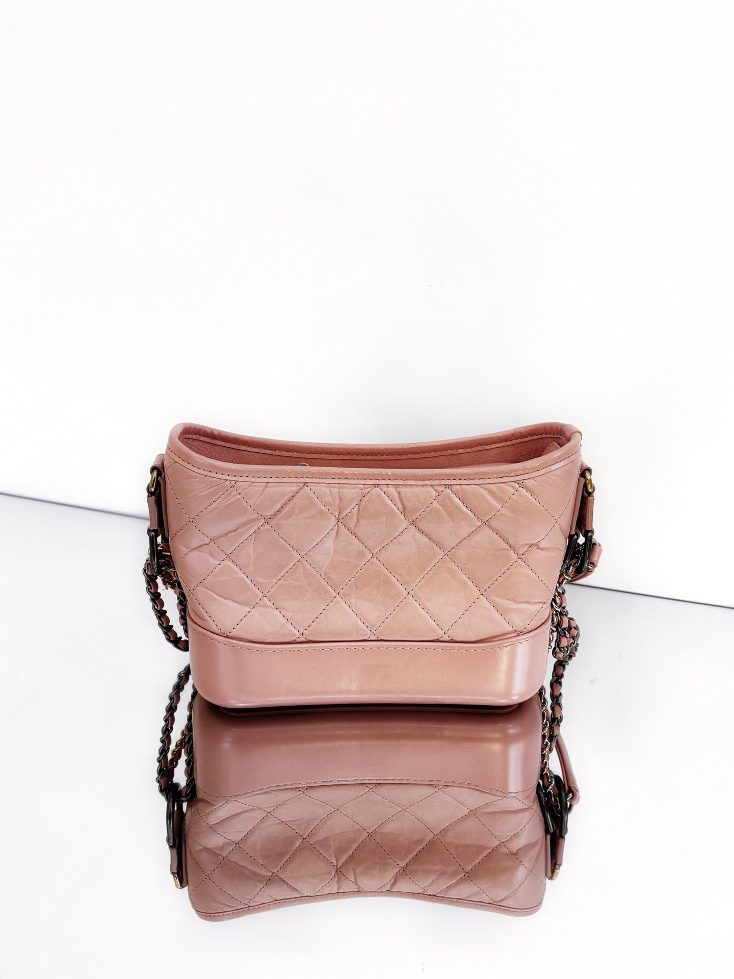Chanel - Gabrielle Hobo Bag - Calfskin leather - Pink - (Small)
