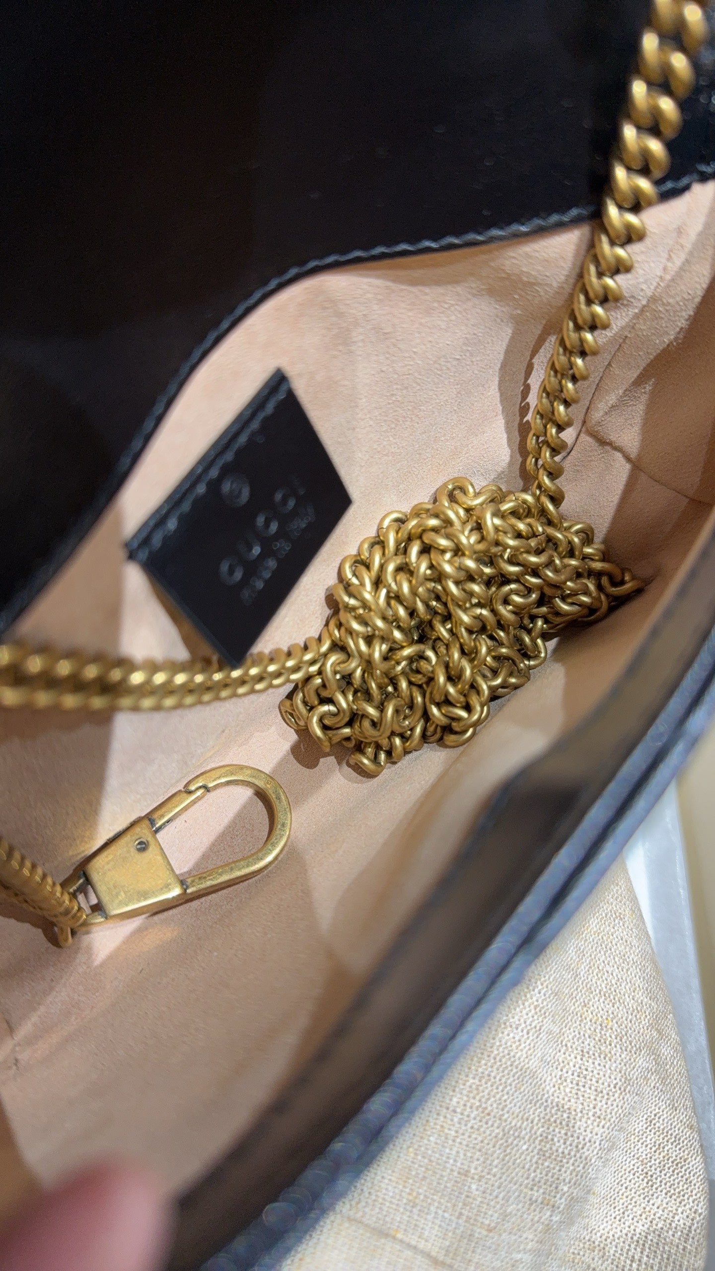 Gucci - GG Marmont Matelassé Super Mini Shoulder Bag - Leather - Black - (mini)