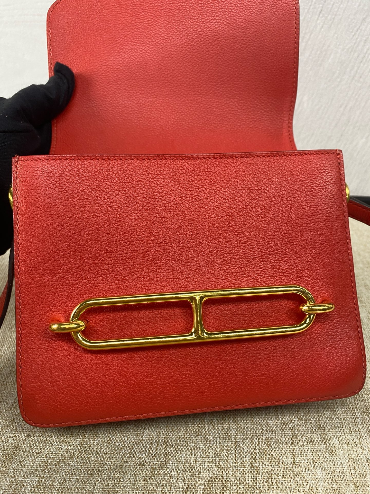 Hermès - Roulis 19 - Evercolor leather - Red - (mini)