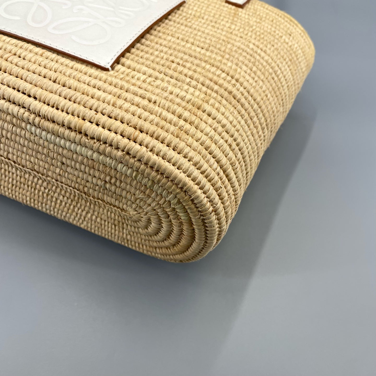 LOEWE - Woven Tote Bag with Anagram Patch - Wicker and Leather - Beige and Brown - (Small)
