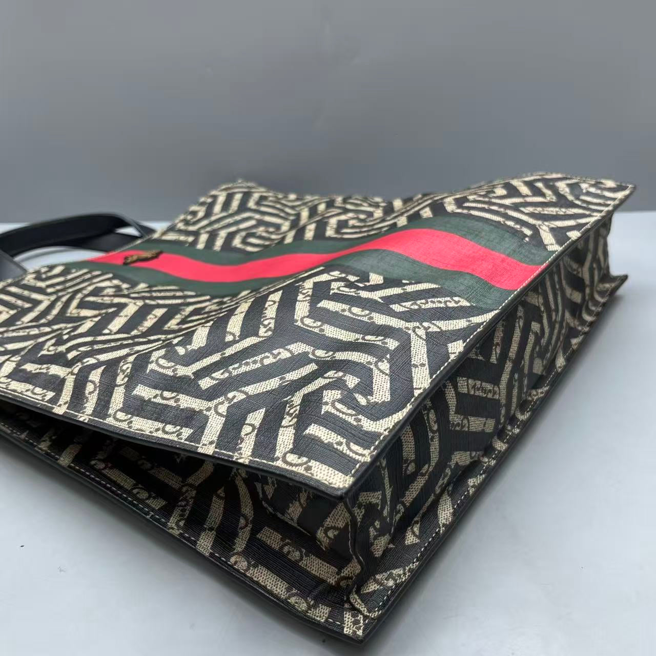 Gucci - Labyrinth Tote Bag - Coated canvas with leather trim - Multicolour - (large)