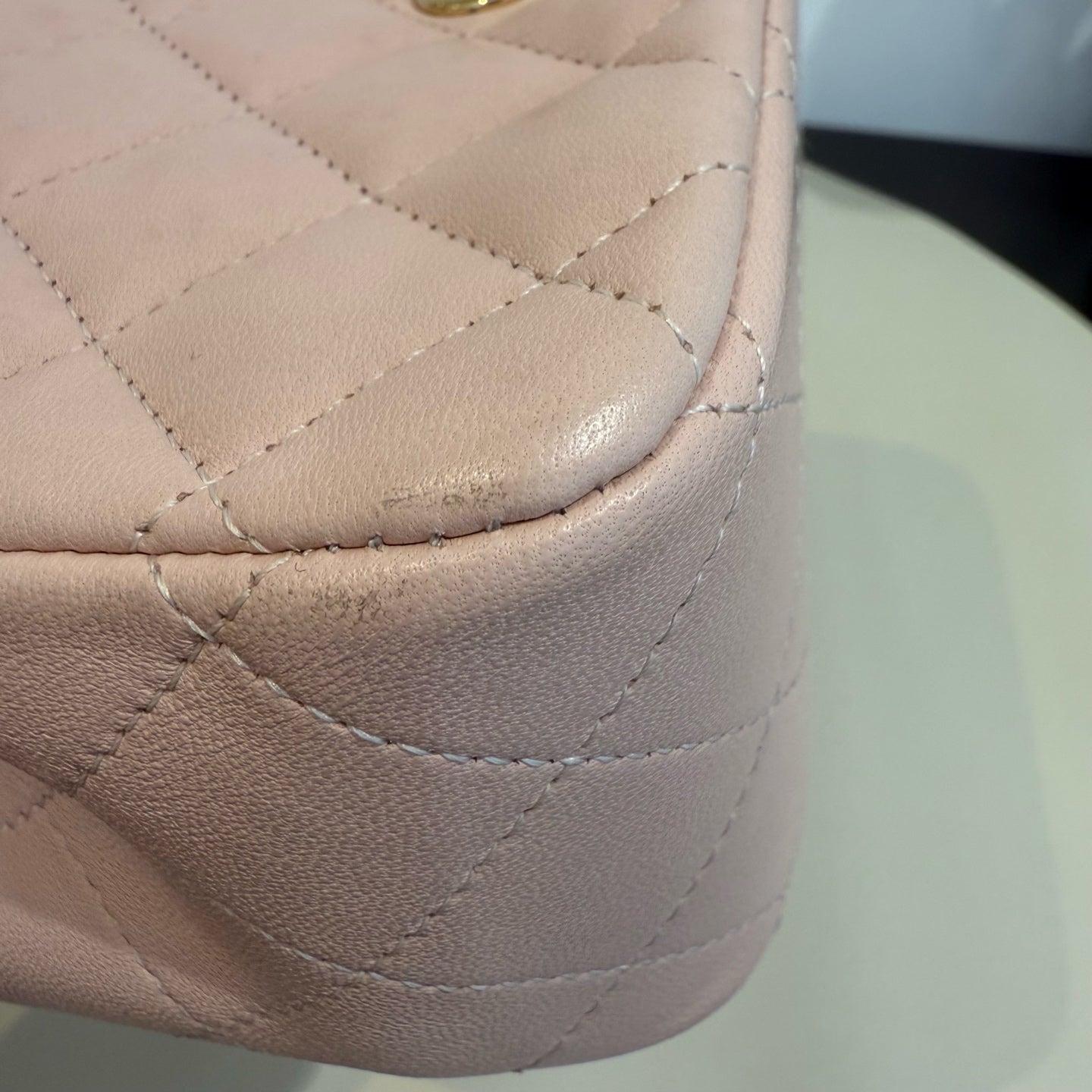 Chanel - Square Mini Flap Bag - Lambskin leather - Pink - (mini)