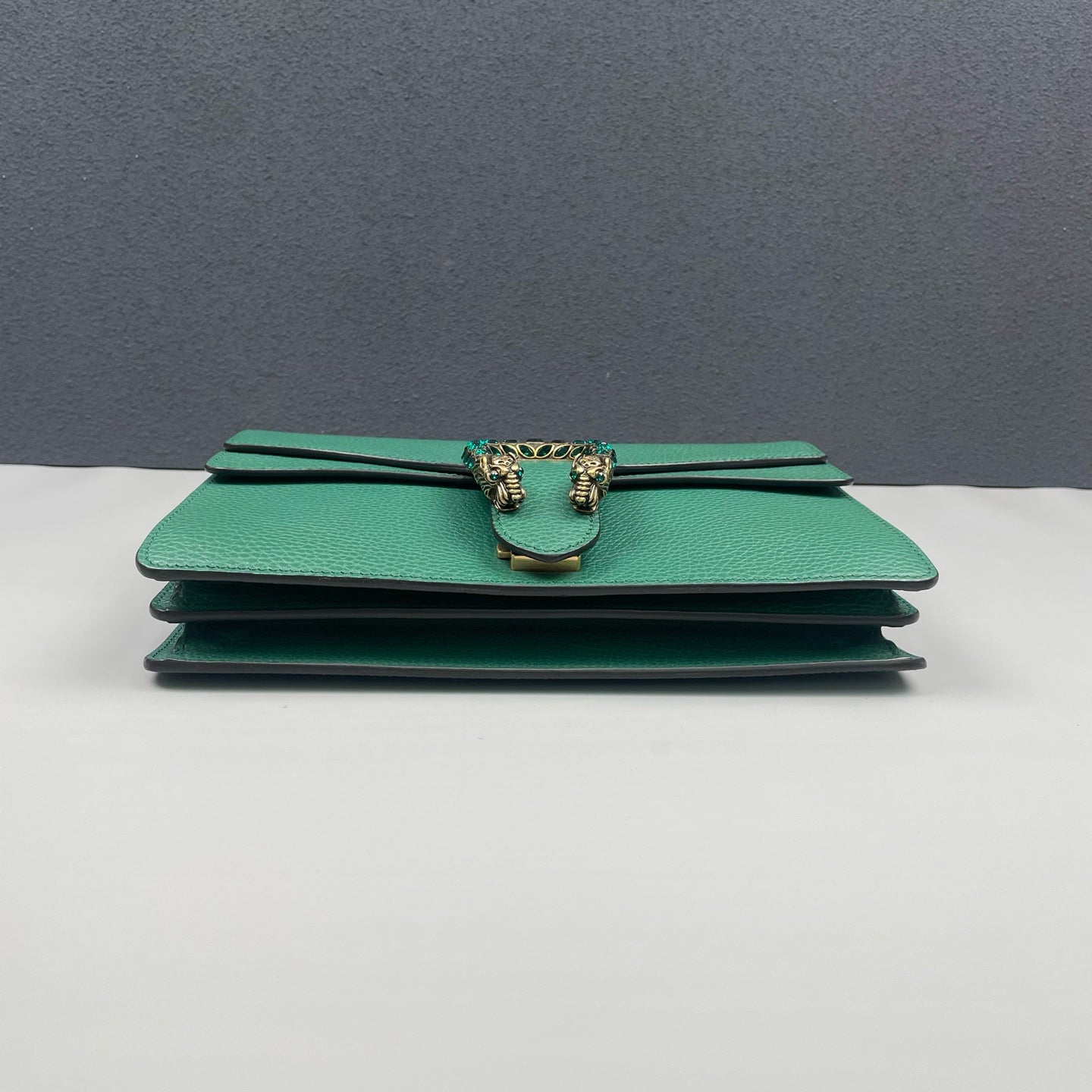 Gucci - Dionysus Shoulder Bag - Grained leather - Green - (medium)