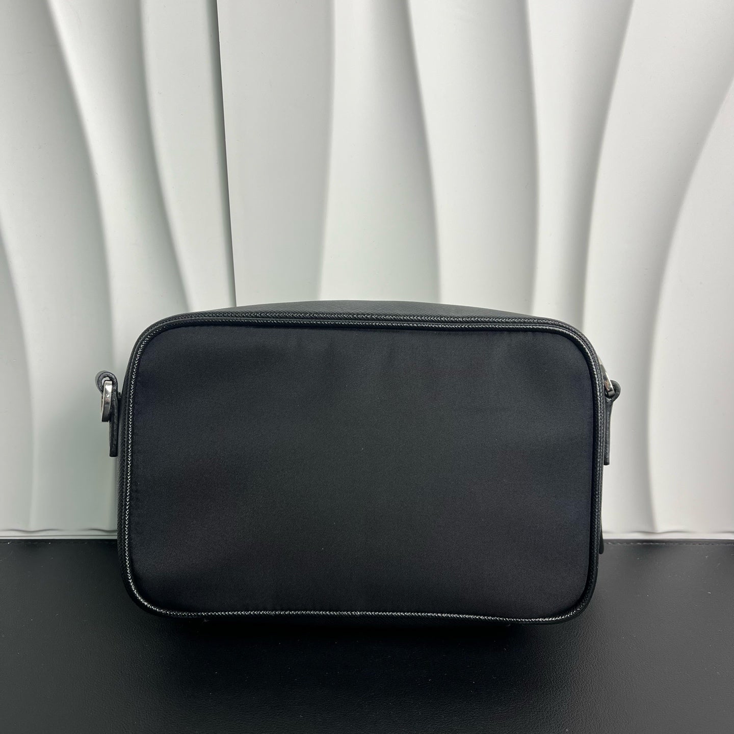 Prada - Re-Nylon Crossbody Bag with Pouch - Nylon with Saffiano leather trim - Black - (small)