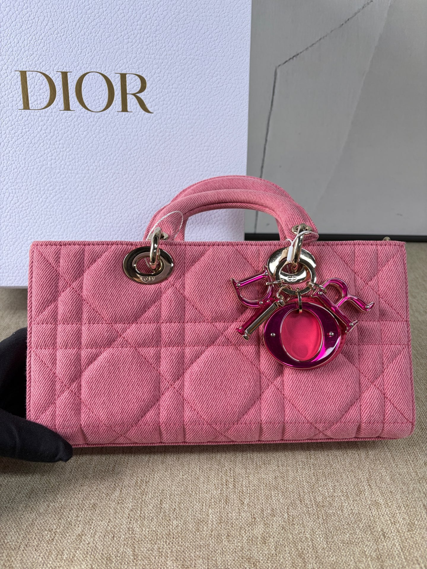 Dior - D-Joy Bag - Denim - Pink - (Medium)