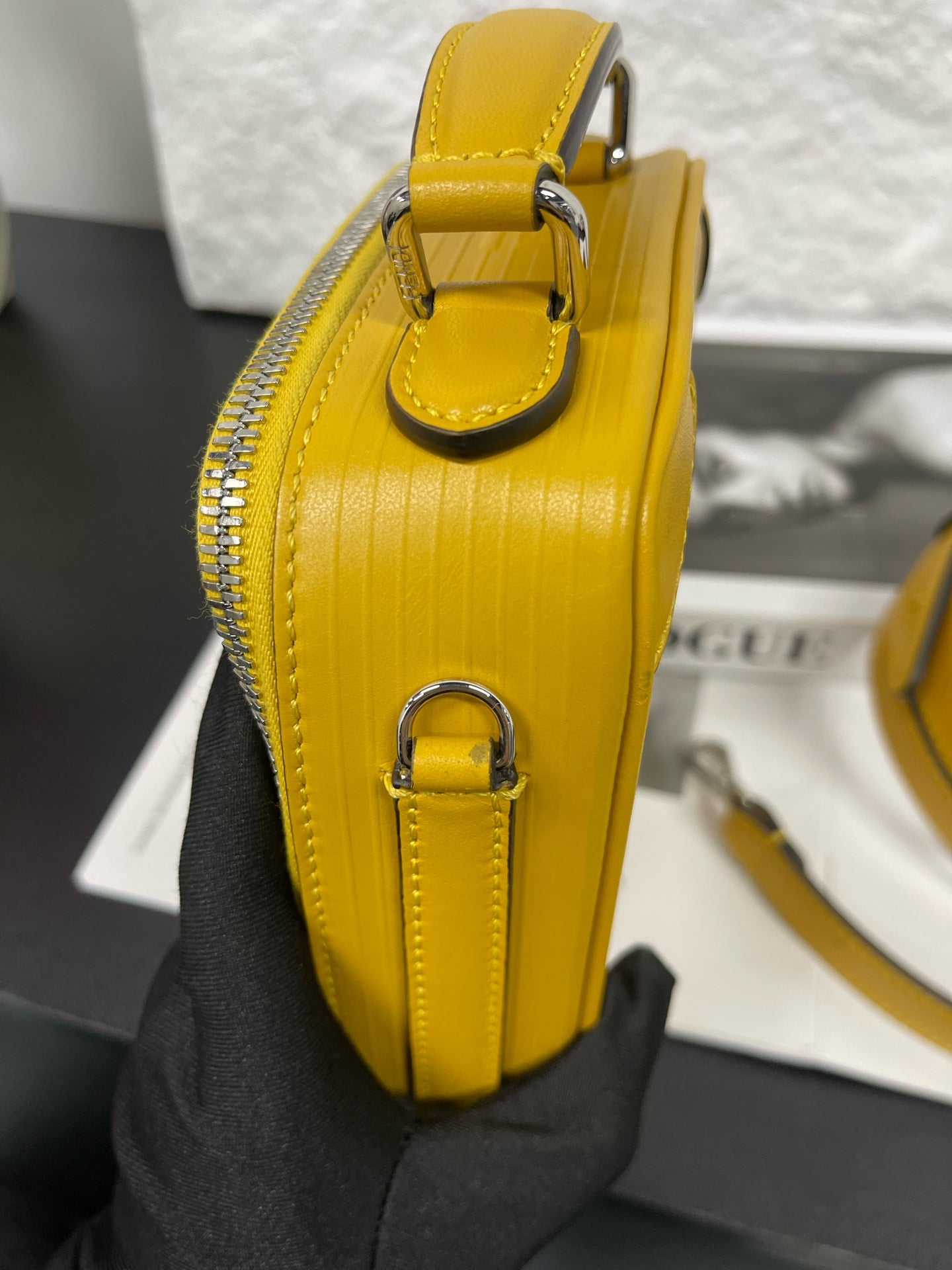Fendi - Camera Bag Crossbody Bag - Leather - Yellow - (mini)