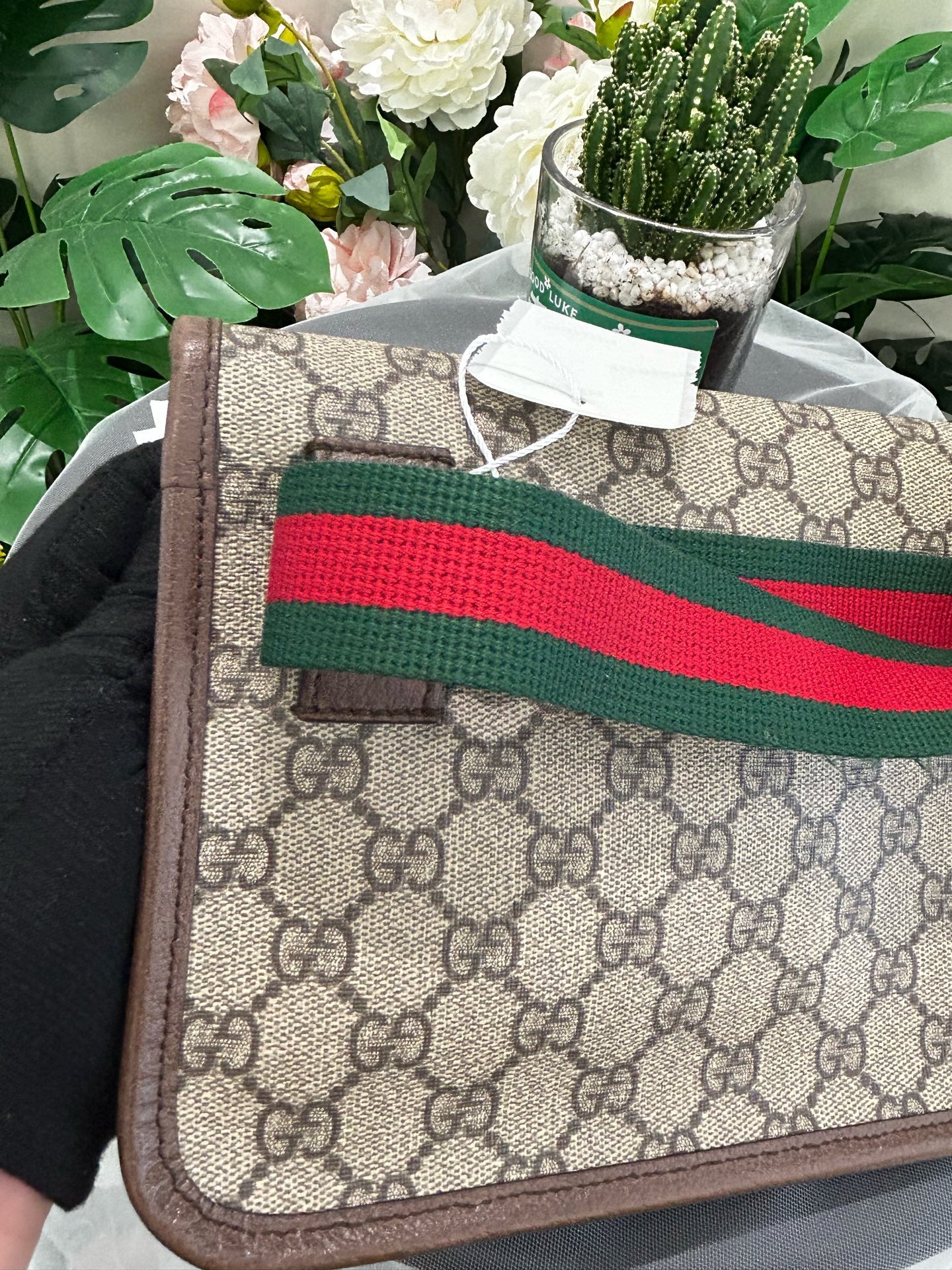 Gucci - Tiger Head Belt Bag - GG Supreme canvas with leather trim - Brown - (medium)