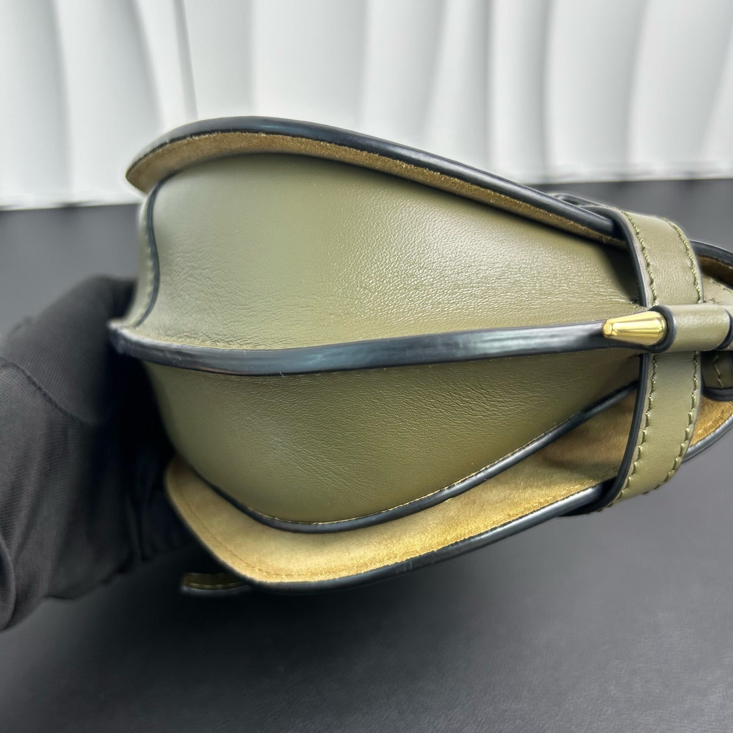 Loewe - Gate Saddle Bag Small - Leather - Green - (small)