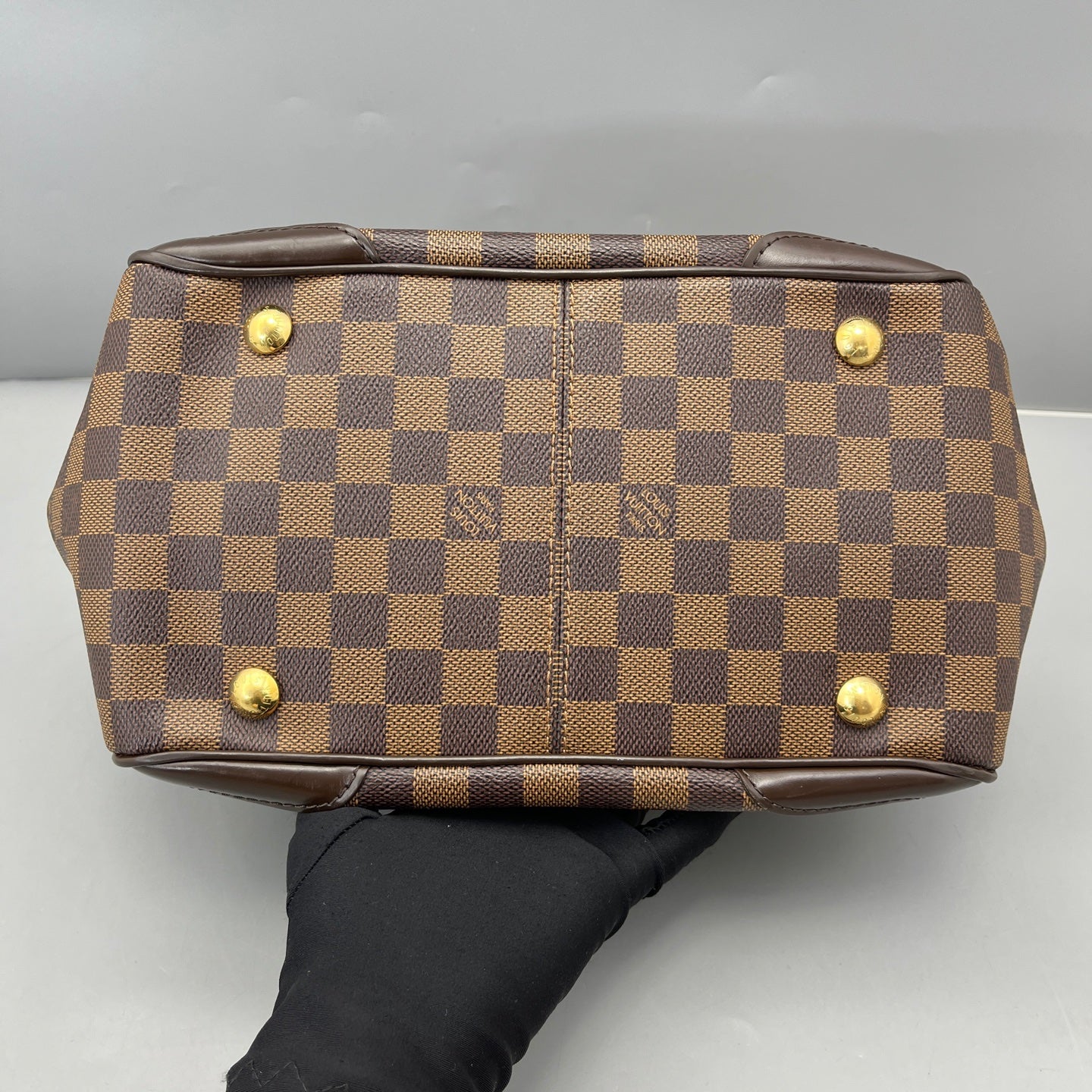Louis Vuitton - Dumpling Bag - Damier Ebene canvas with leather trim - Brown - (Medium)