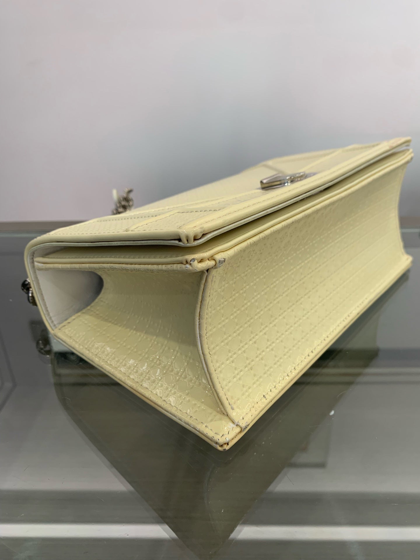 Dior - Diorama - Patent leather - White (off-white/cream hue) - (small)