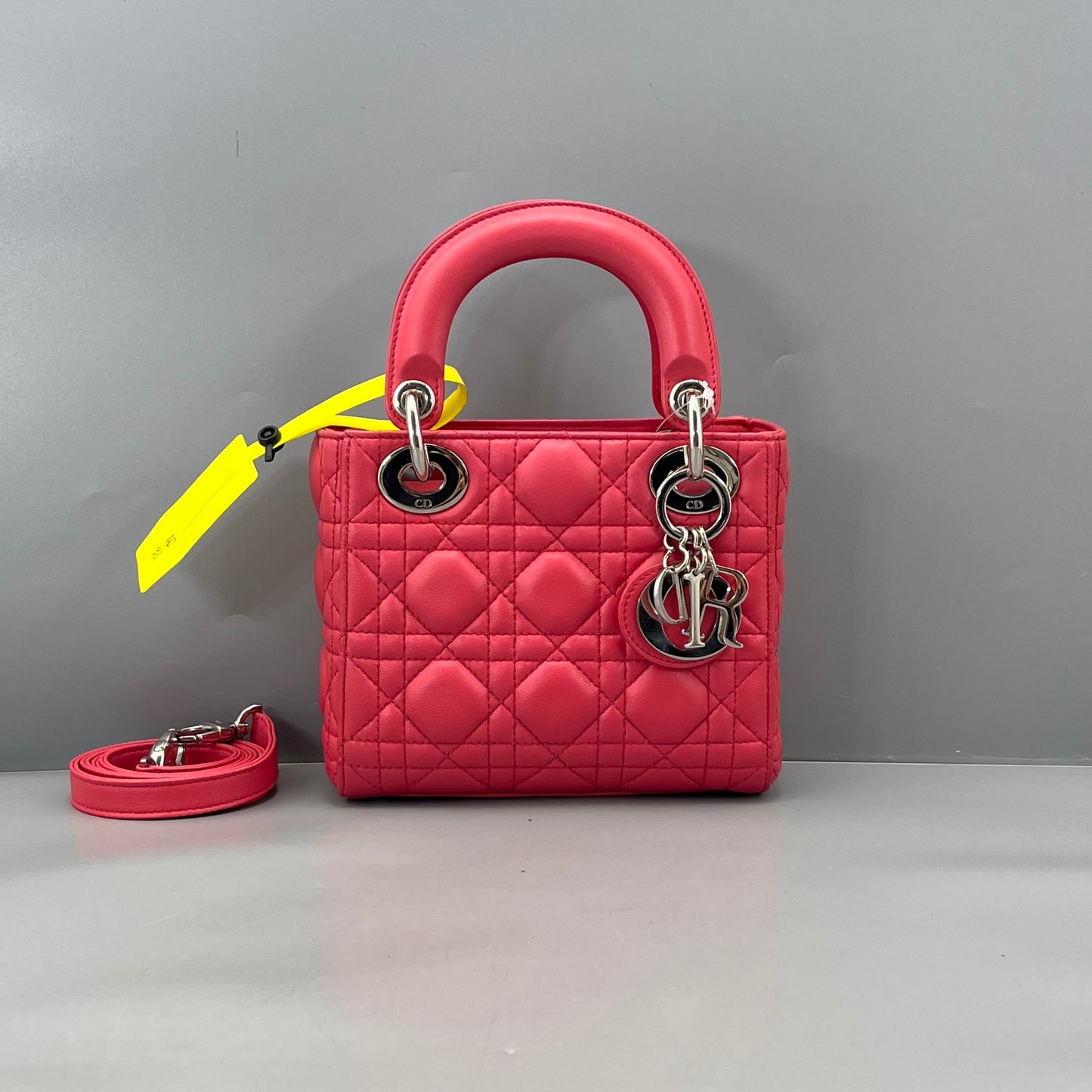 Dior - Lady Dior Mini - Lambskin leather - Pink - (mini)