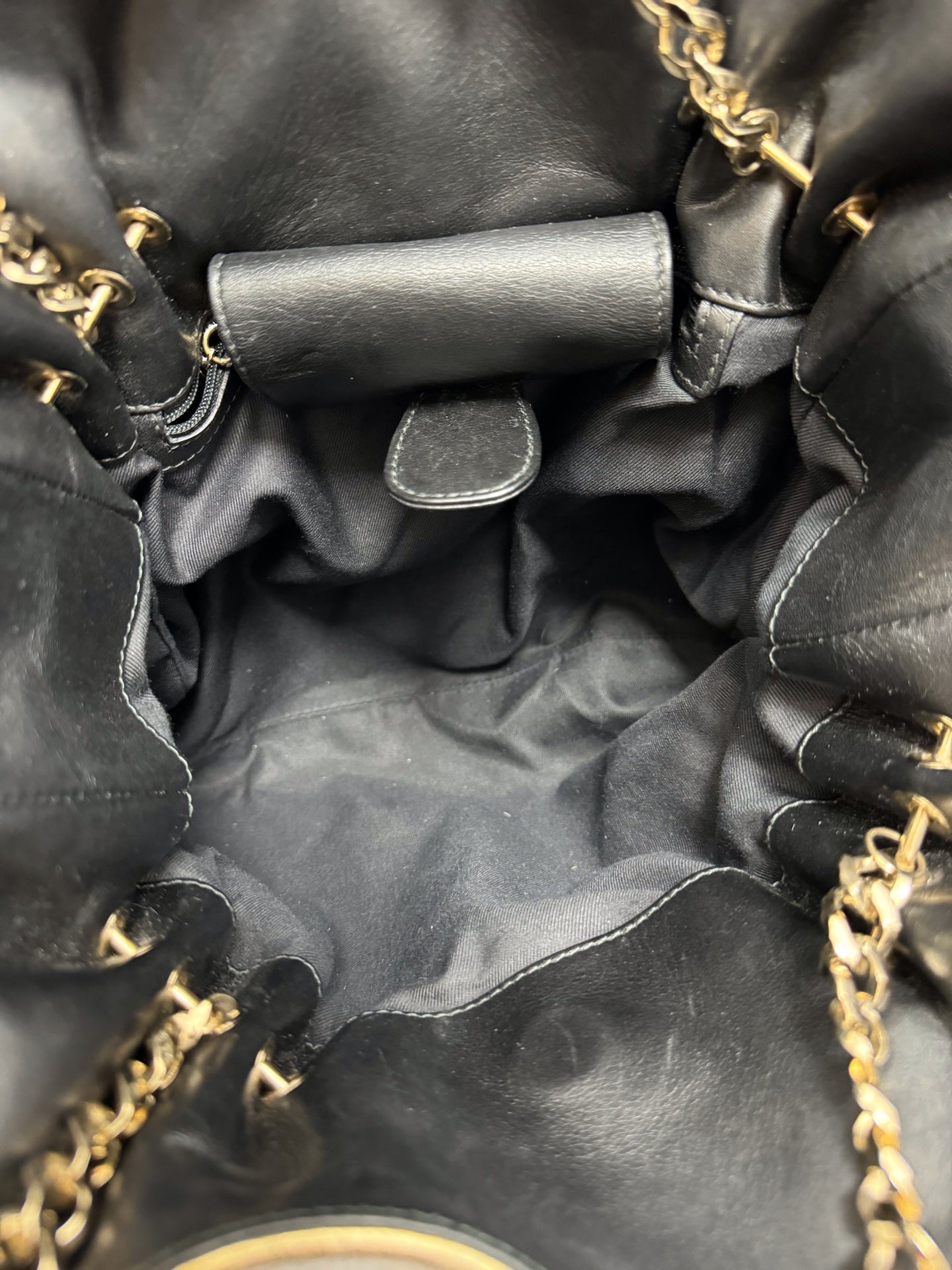 Bvlgari - Chain Letter Logo Hobo Bag - Metallic leather - Gold - (medium)
