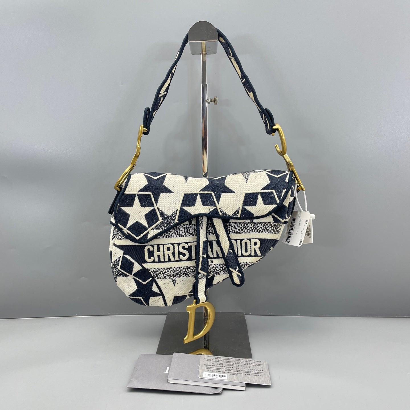 Dior - Saddle - Cloth - Blue - (Medium)