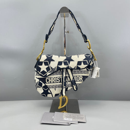Dior - Saddle - Cloth - Blue - (Medium)