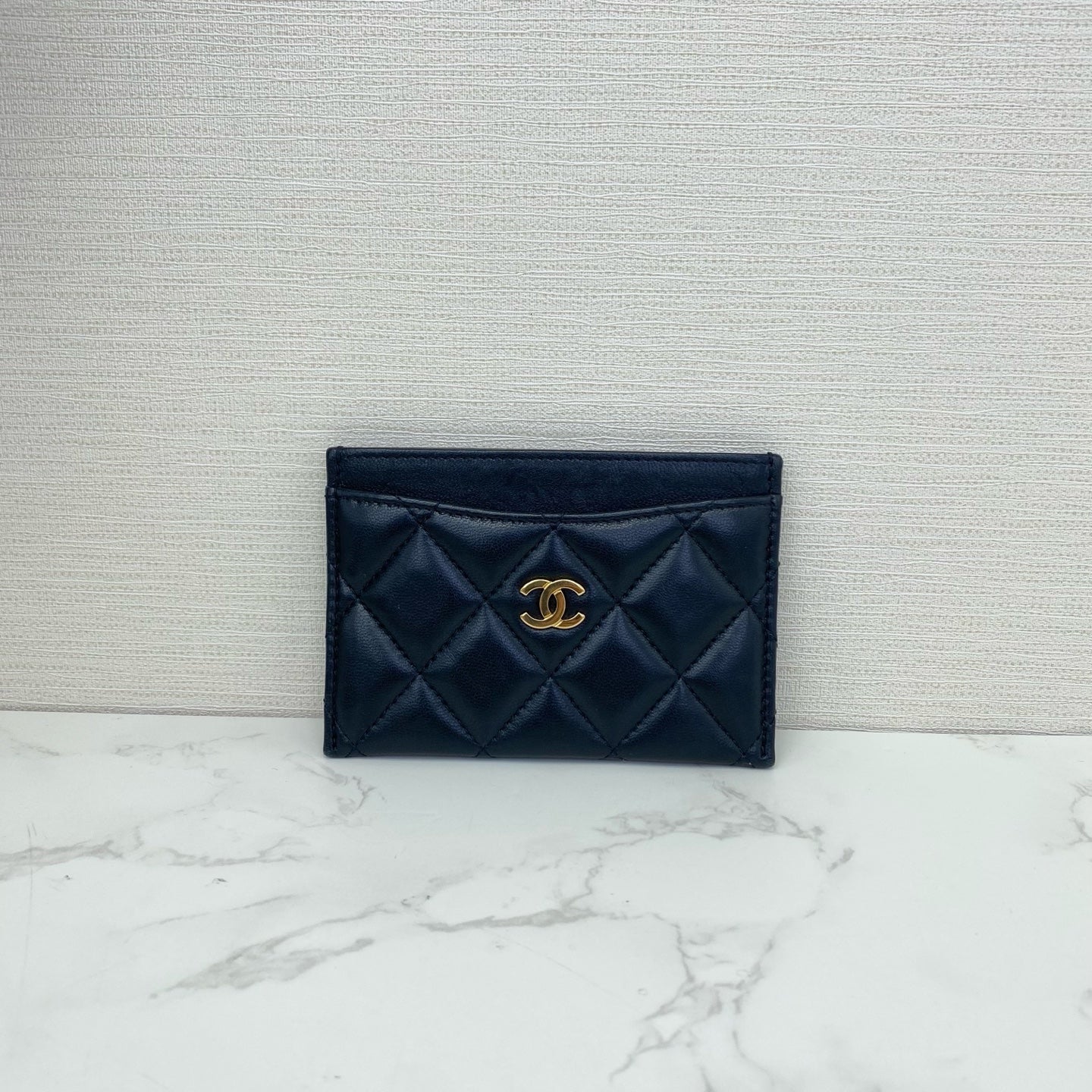 Chanel - Classic Flap Cardholder - Lambskin leather - Black - (small)