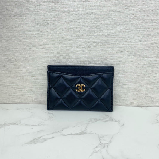 Chanel - Classic Flap Cardholder - Lambskin leather - Black - (small)