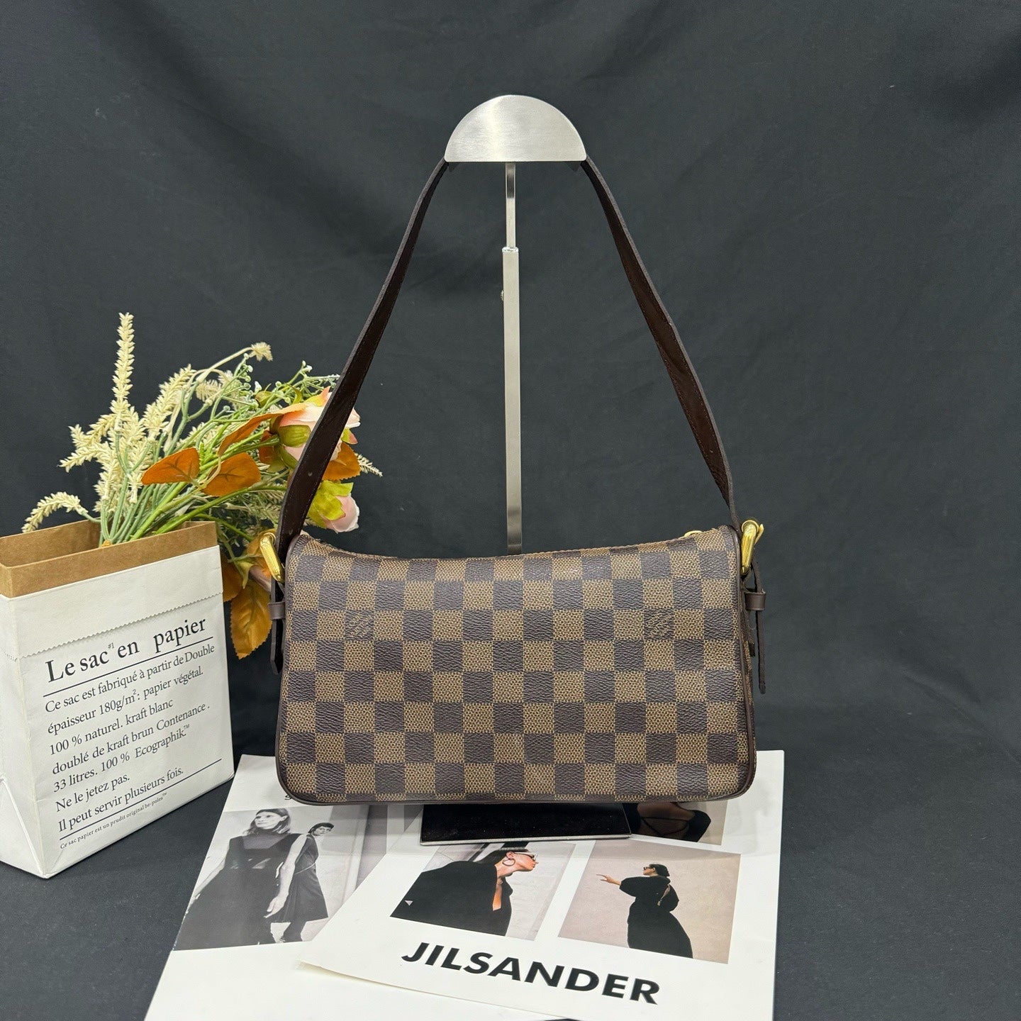Louis Vuitton - Pochette Accessoires - Damier Ebene coated canvas with leather trim - Brown - (mini)