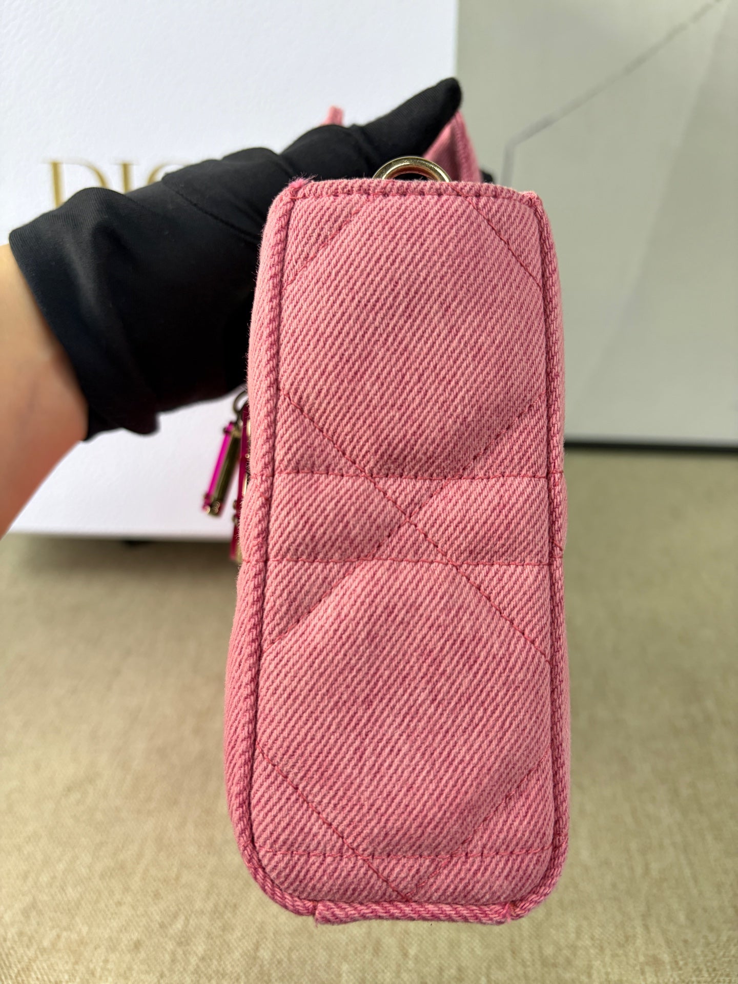 Dior - D-Joy Bag - Denim - Pink - (Medium)