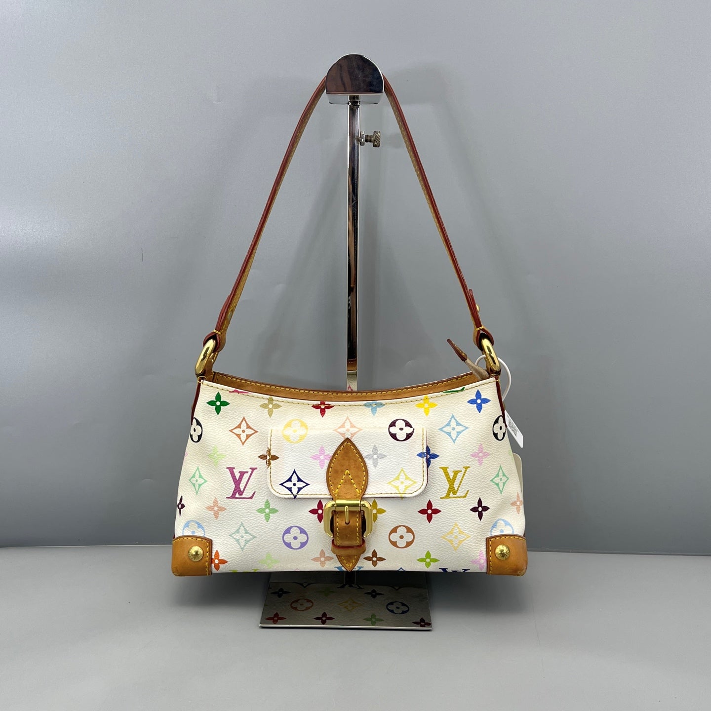Louis Vuitton - Monogram Multicolore Shoulder Bag - Monogram Multicolore coated canvas with Vachetta leather trim - White, Multicolour - (medium)