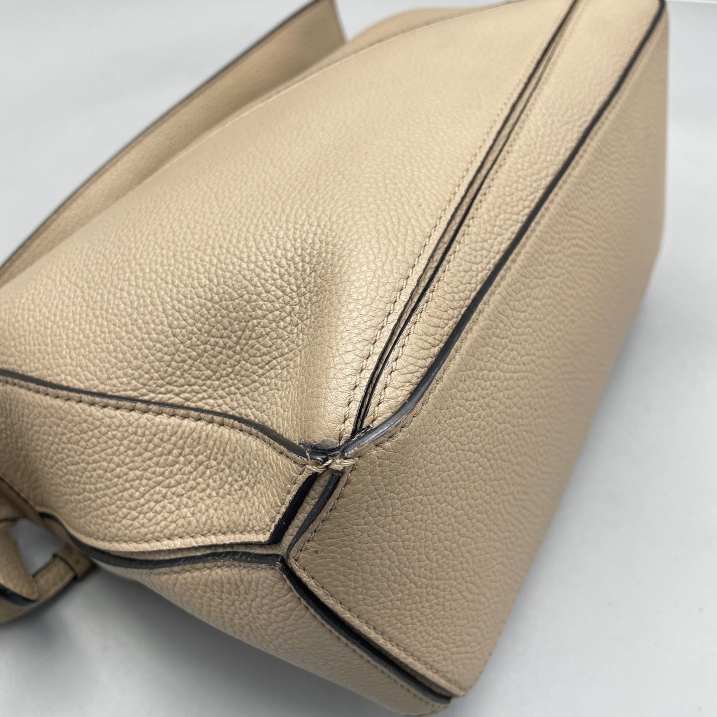 Loewe - Puzzle Bag - Grained calfskin leather - Beige - (Small)