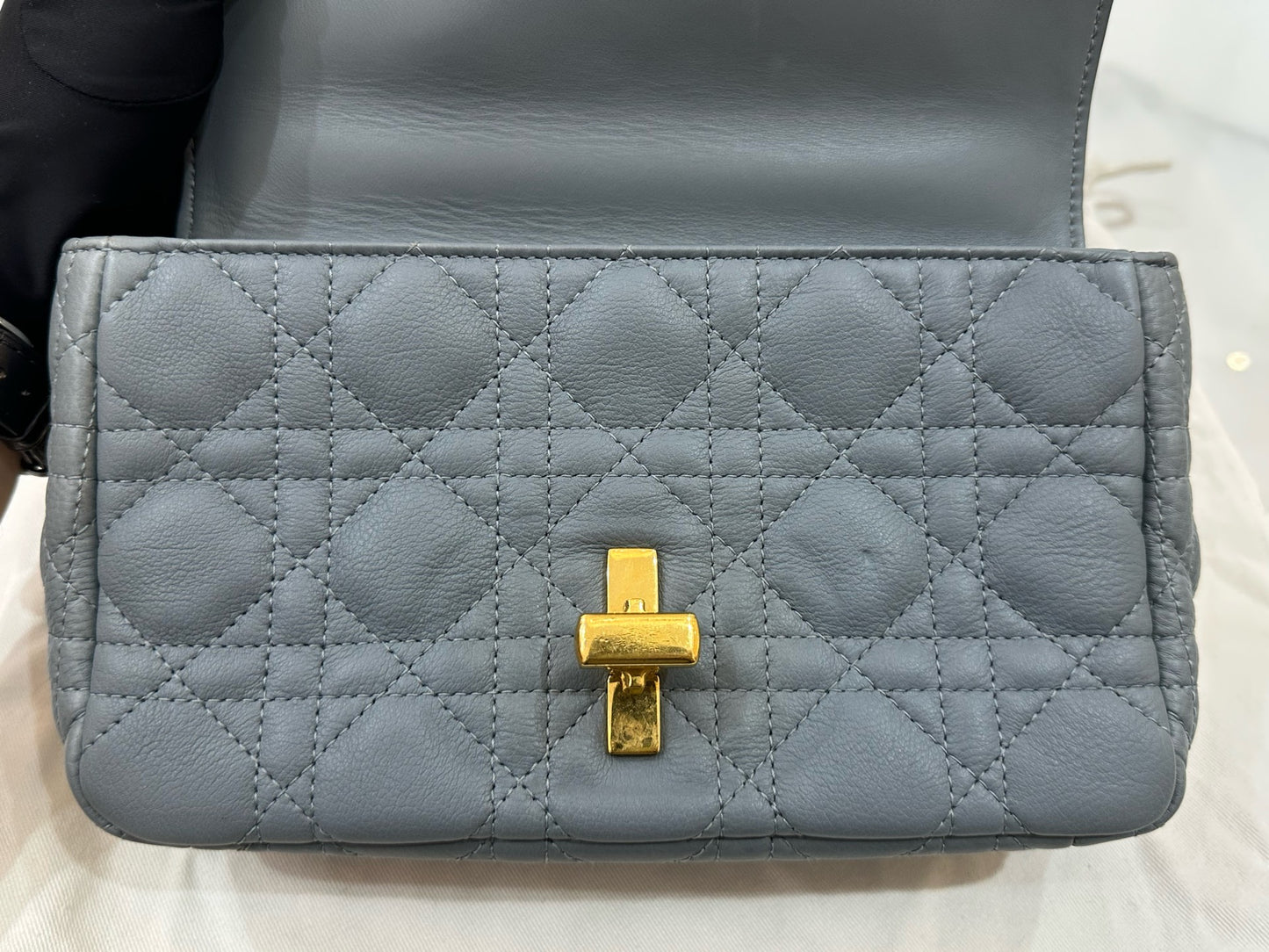 Dior - Miss Caro - Grained calfskin leather - Haze Blue - (Mini)