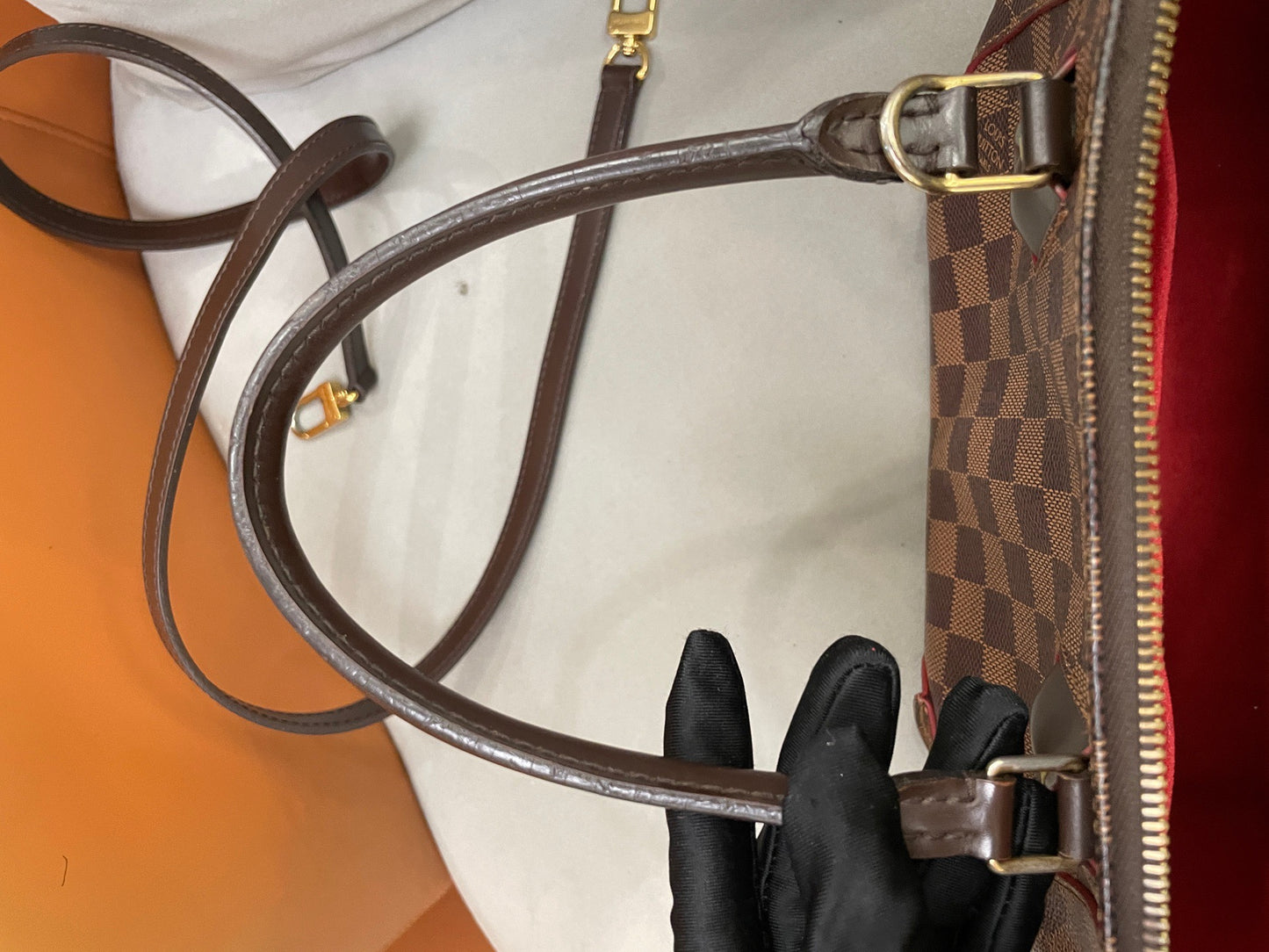 Louis Vuitton - Pallas BB - Damier Ebene coated canvas with leather trim - Brown - (mini)