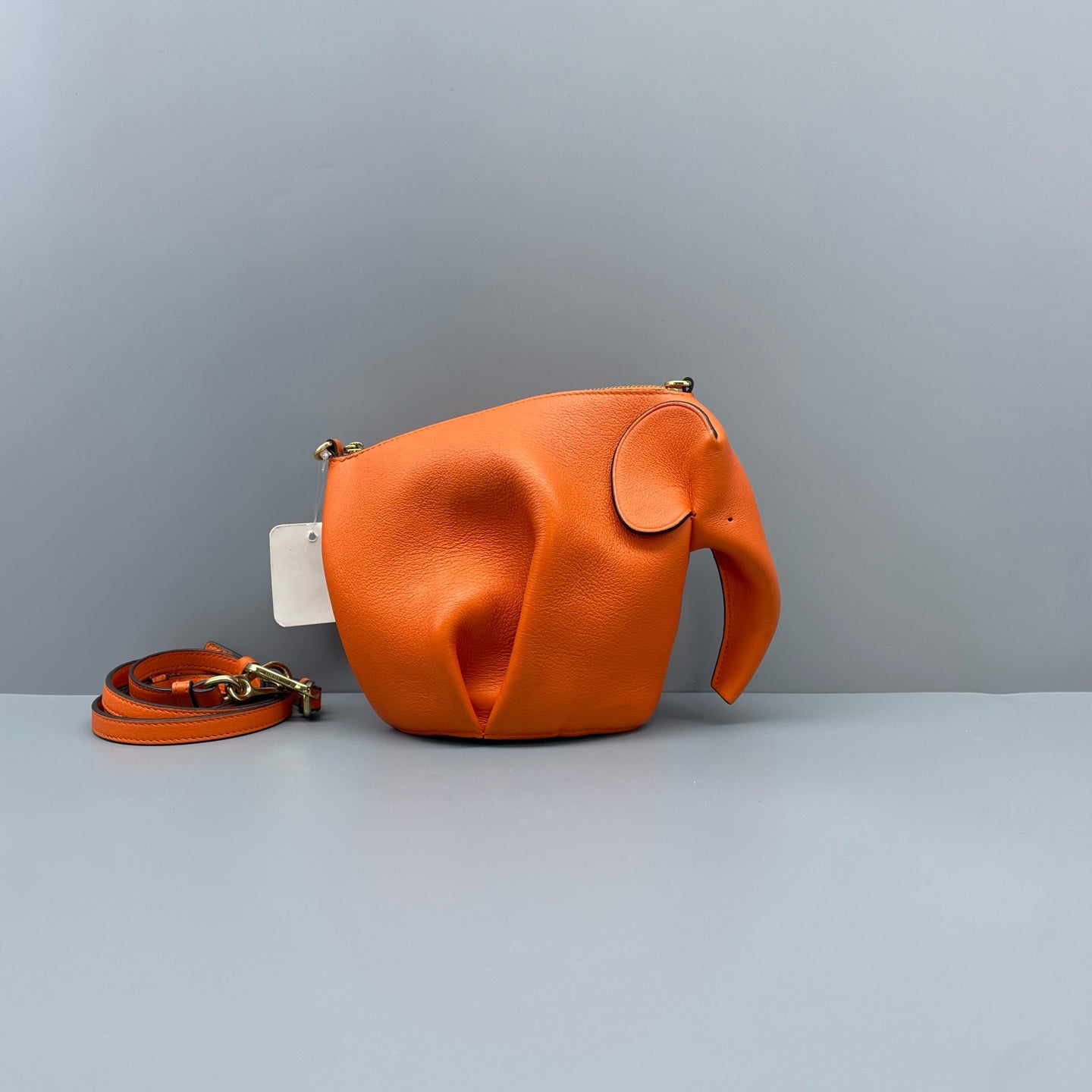 Loewe - Elephant Bag - Pebbled calfskin leather - Orange - (mini)