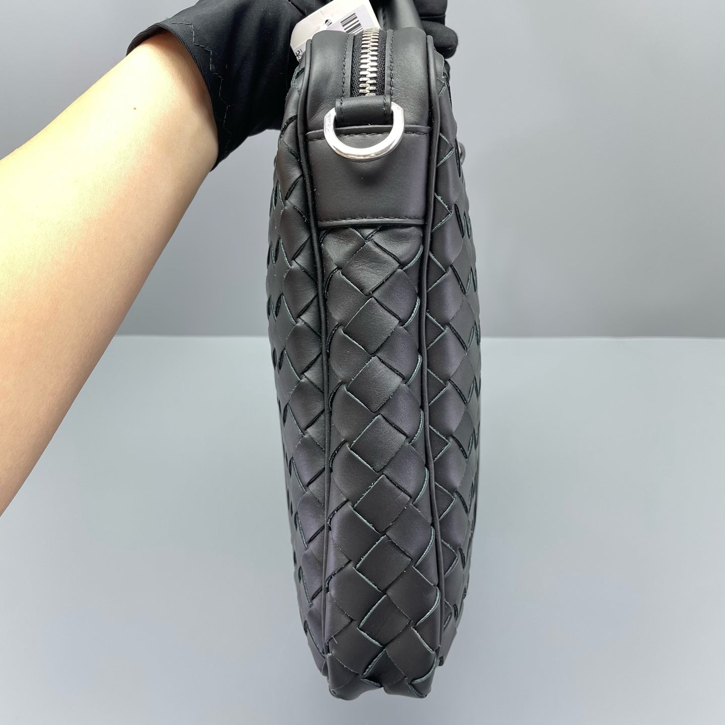 Bottega Veneta - Intrecciato Woven Briefcase - Leather - Black - (small)