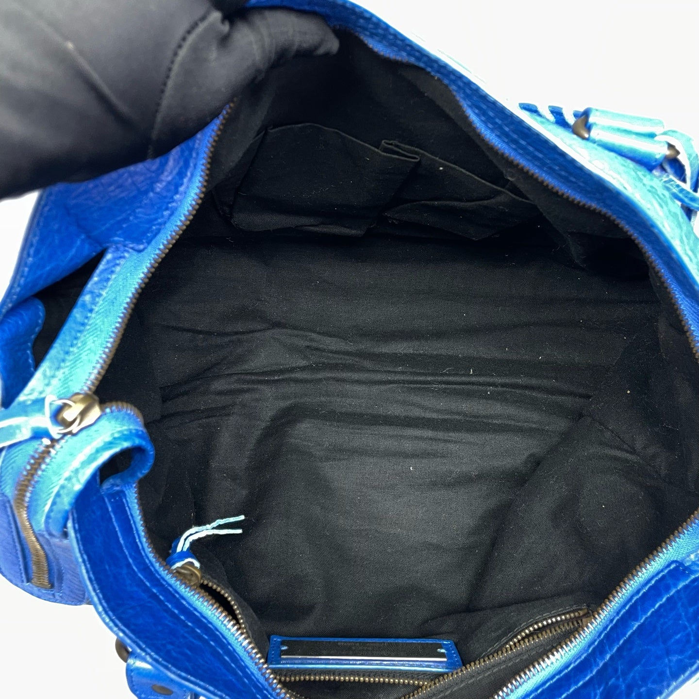 Balenciaga - City Bag - Lambskin leather - Blue - (medium)
