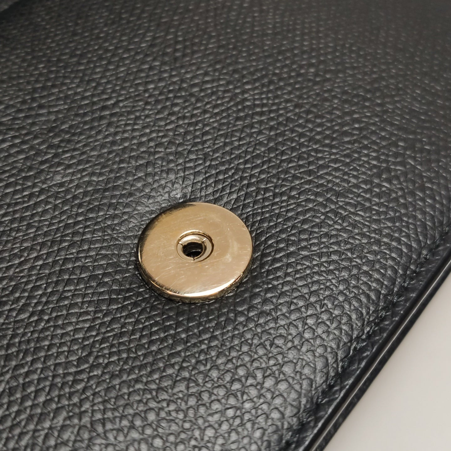 Dior - Dior Caro Wallet On Chain (WOC) - Grained leather - Black - (mini)