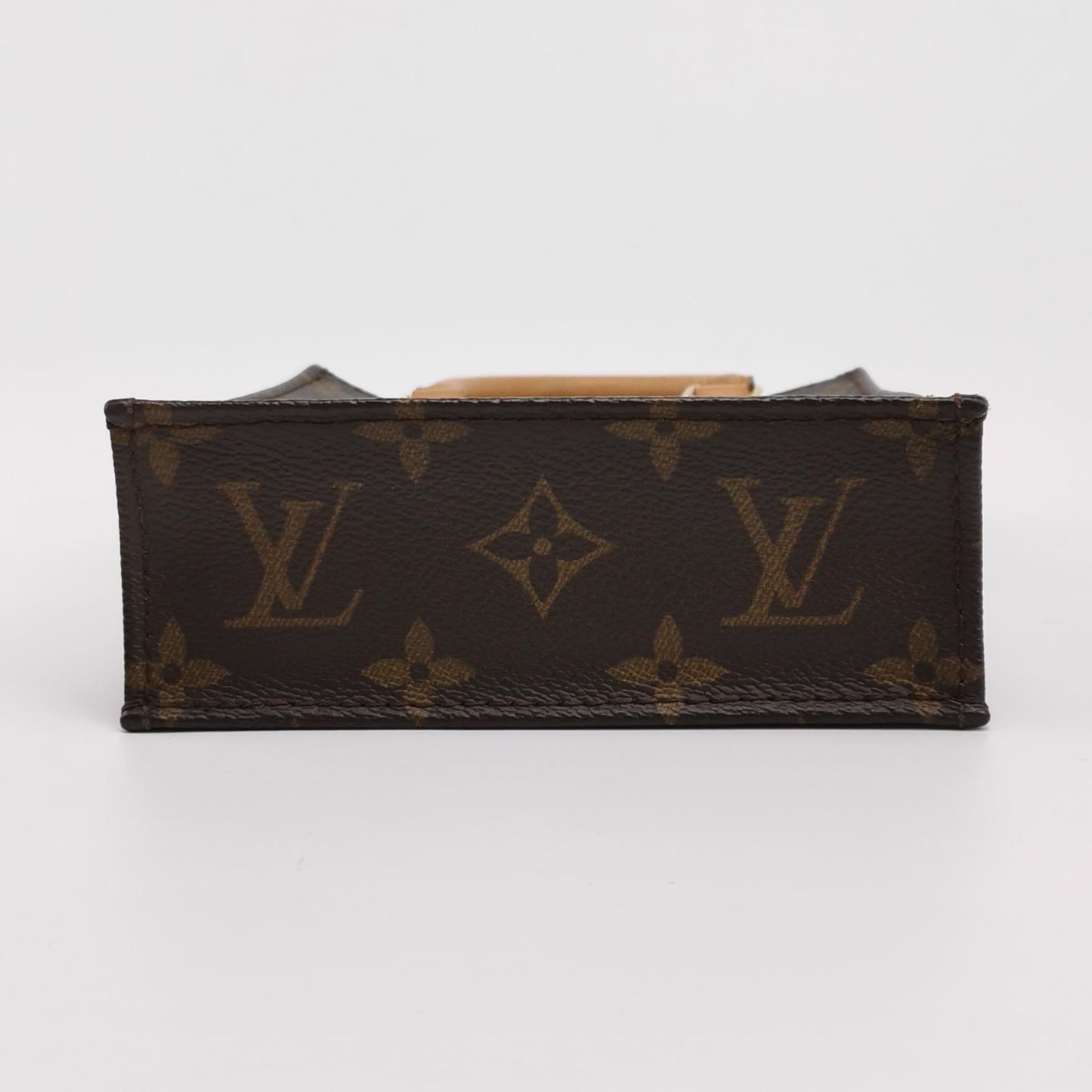 Louis Vuitton - Petit Sac Plat - Monogram Canvas with Vachetta leather trim - Brown - (mini)