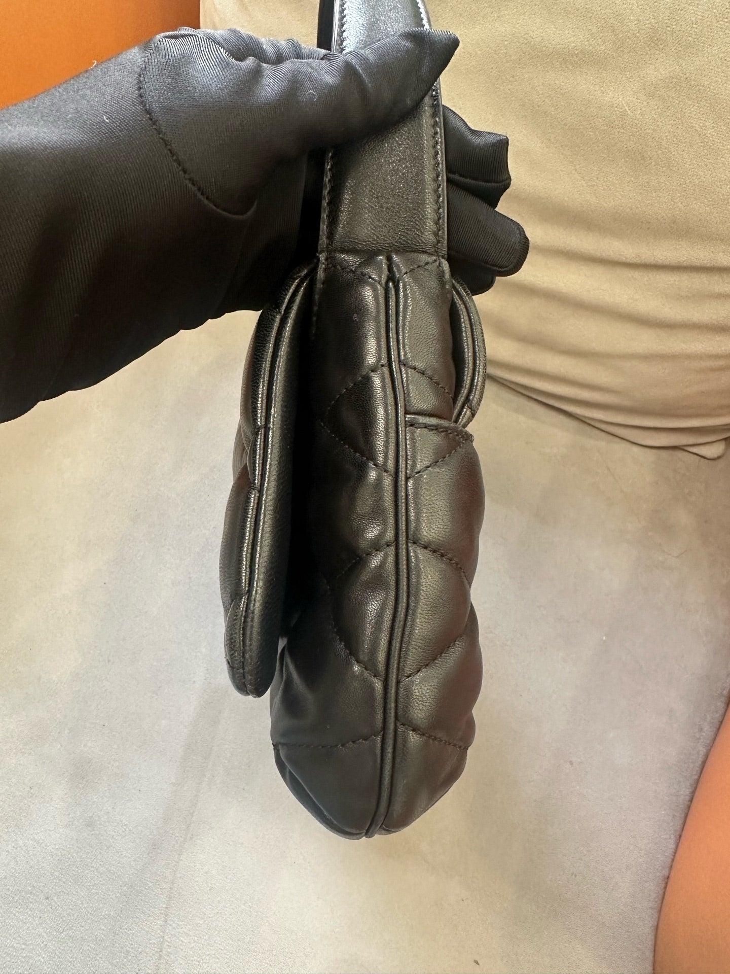 Saint Laurent - LE57 - Lambskin leather - Black - (Small)