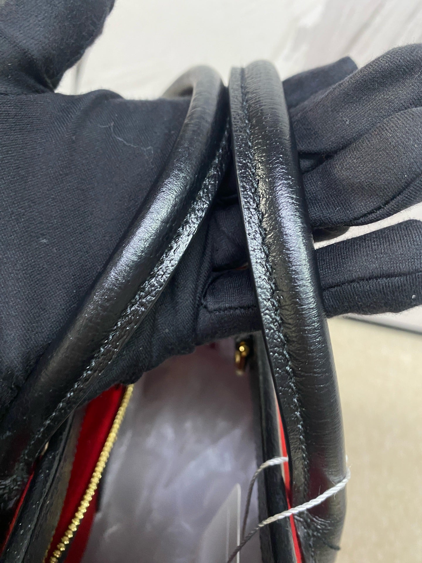 Gucci - 100th Anniversary Tote Bag - Velvet and Leather - Red - (medium)