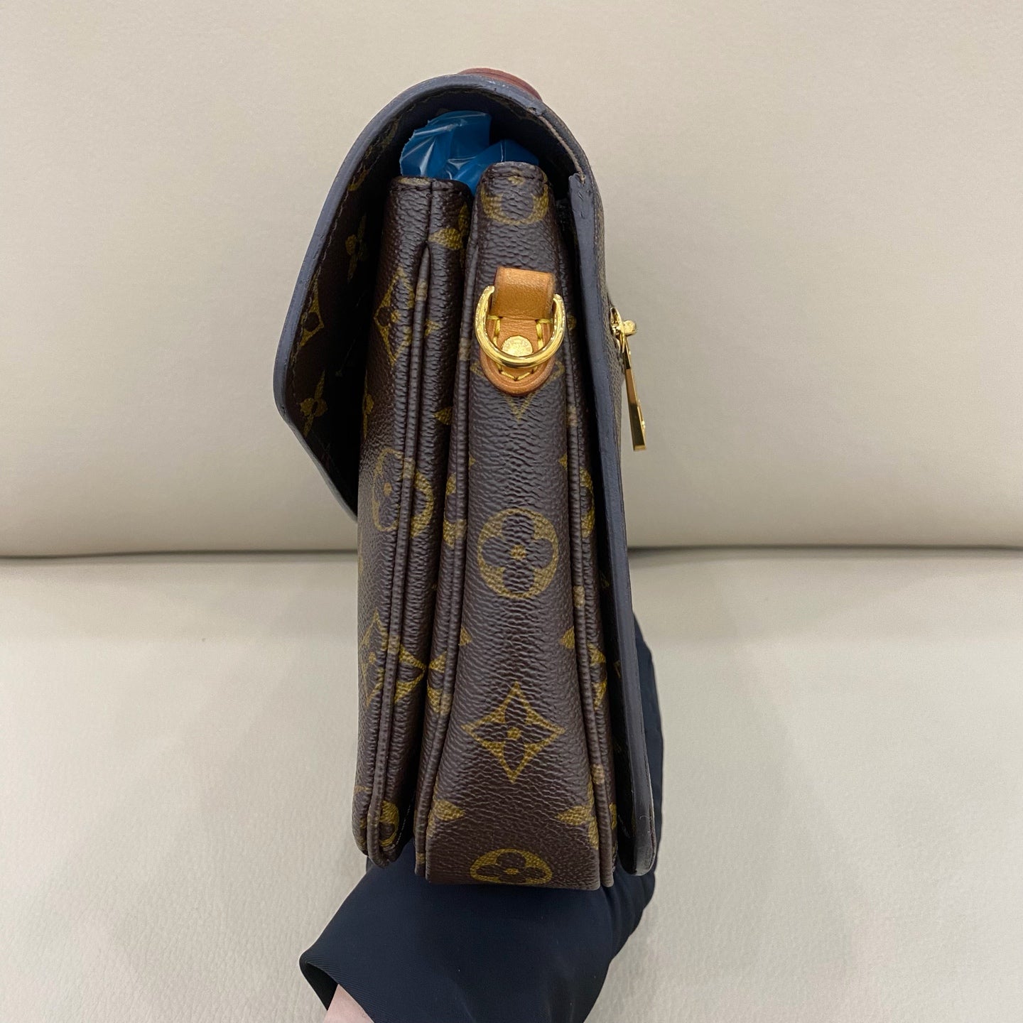 Louis Vuitton - Pochette Metis - Monogram canvas with natural cowhide leather trim - Brown - (medium)