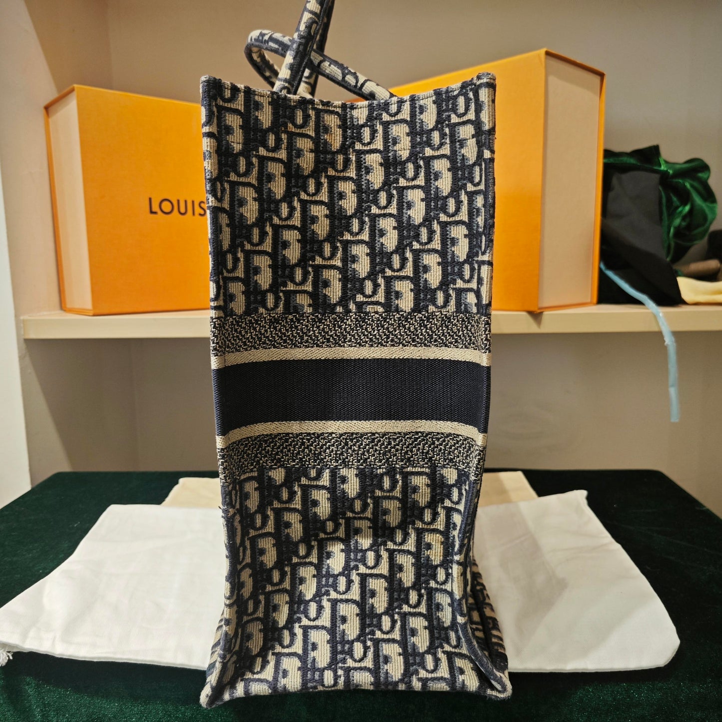 Dior - Book Tote - Cloth - Blue - (large)