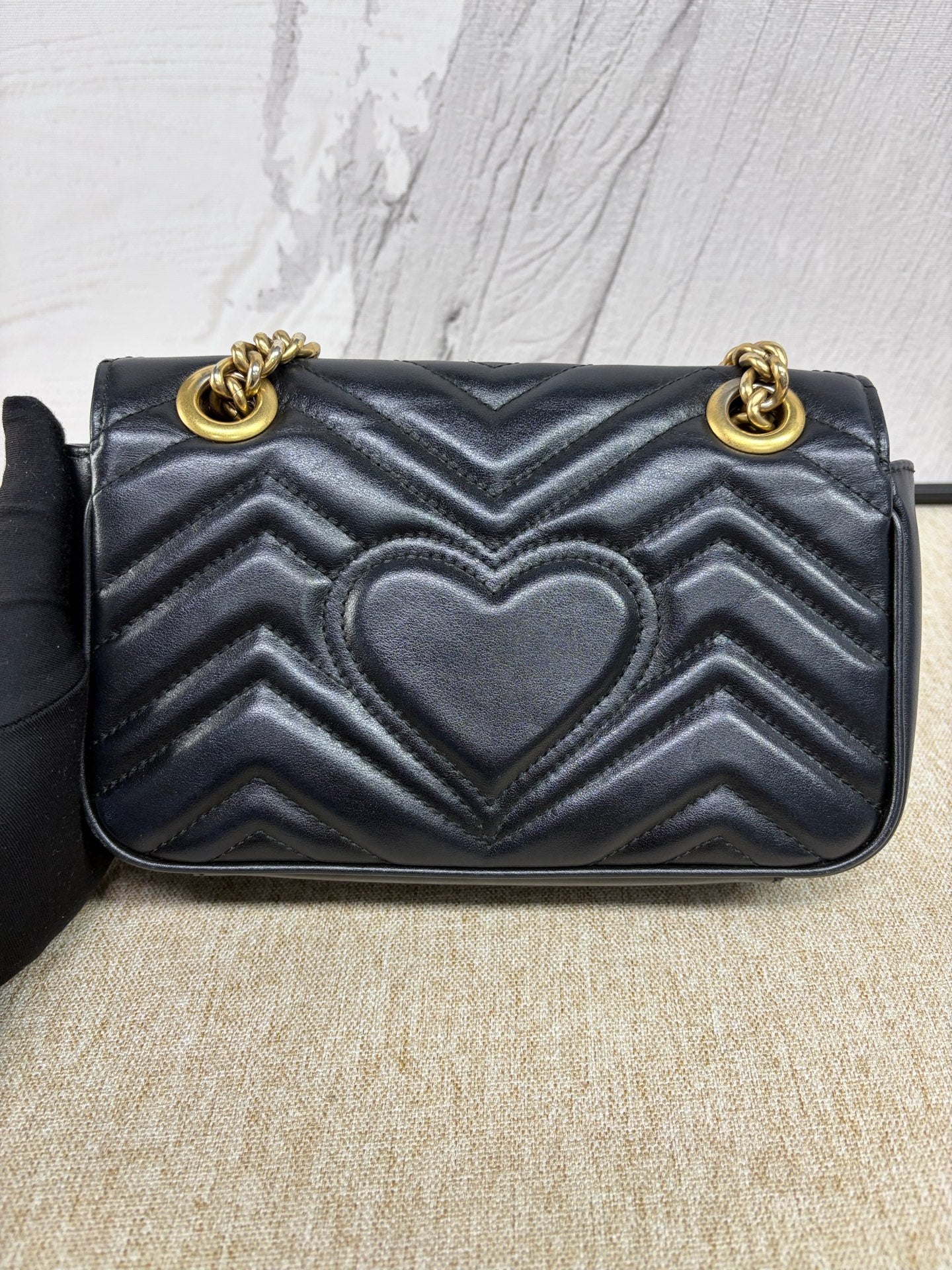 Gucci - GG Marmont Matelassé Mini Bag - Leather - Black - (mini)