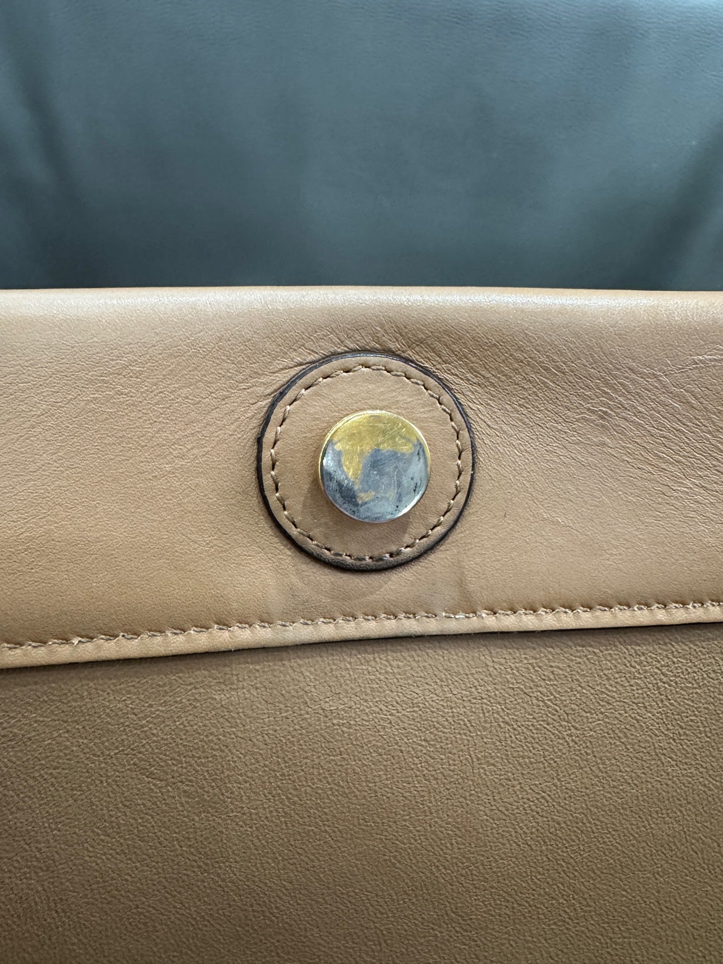 Celine - Frame - Cowhide leather - Beige and White - (medium)