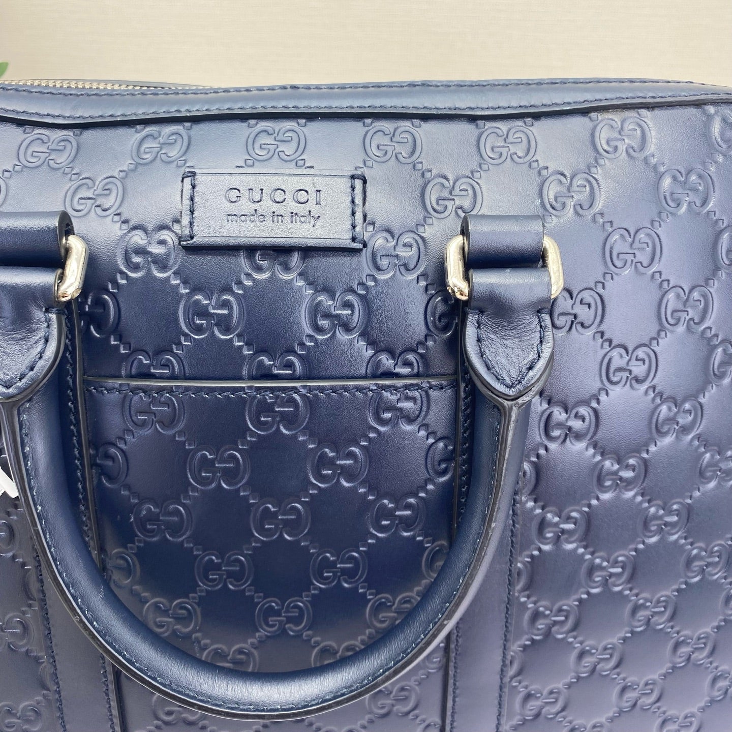 Gucci - Guccissima Document Case - Embossed Guccissima leather - Blue - (Medium)