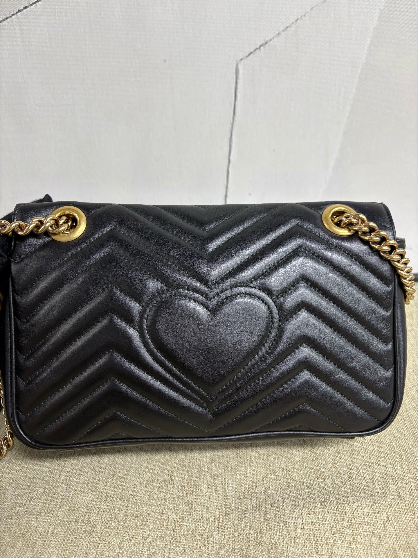 Gucci - GG Marmont Matelassé Small Shoulder Bag - Leather - Black - (medium)