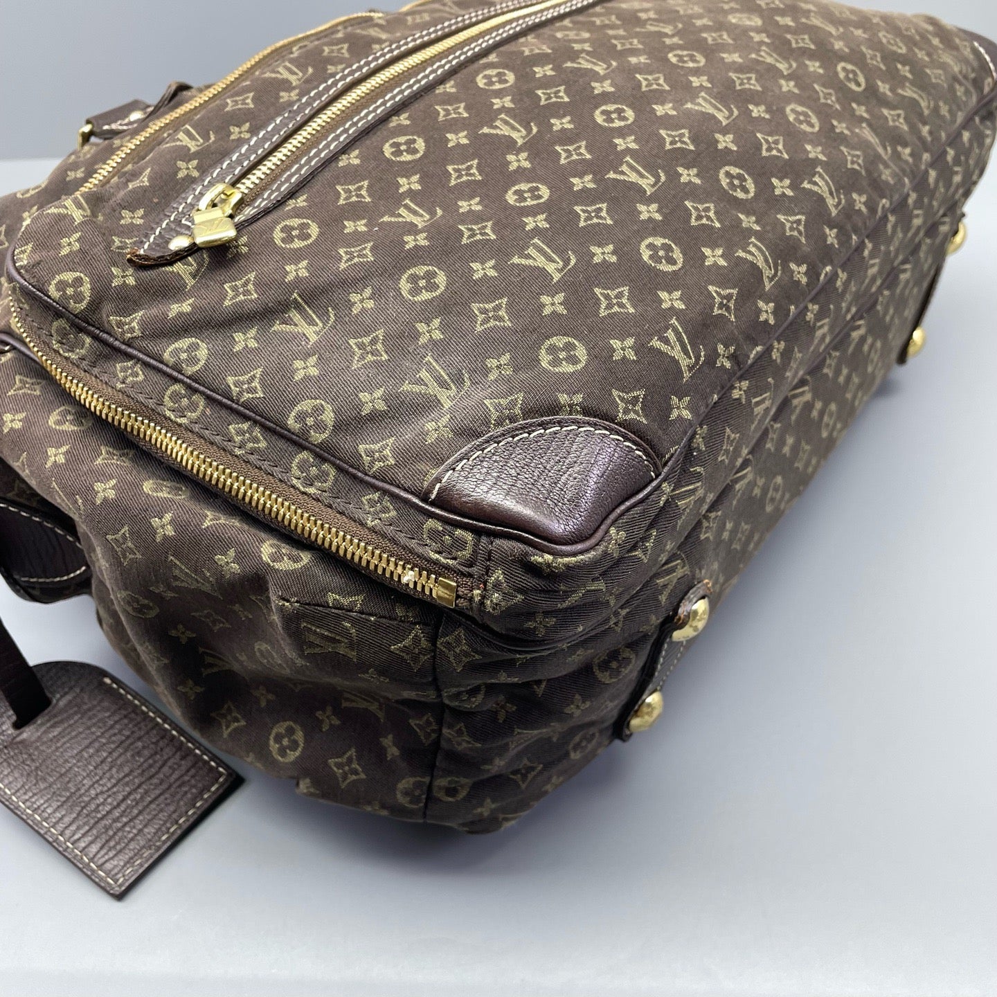 Louis Vuitton - Monogram Denim Messenger Bag - Denim with Leather trim - Brown - (large)