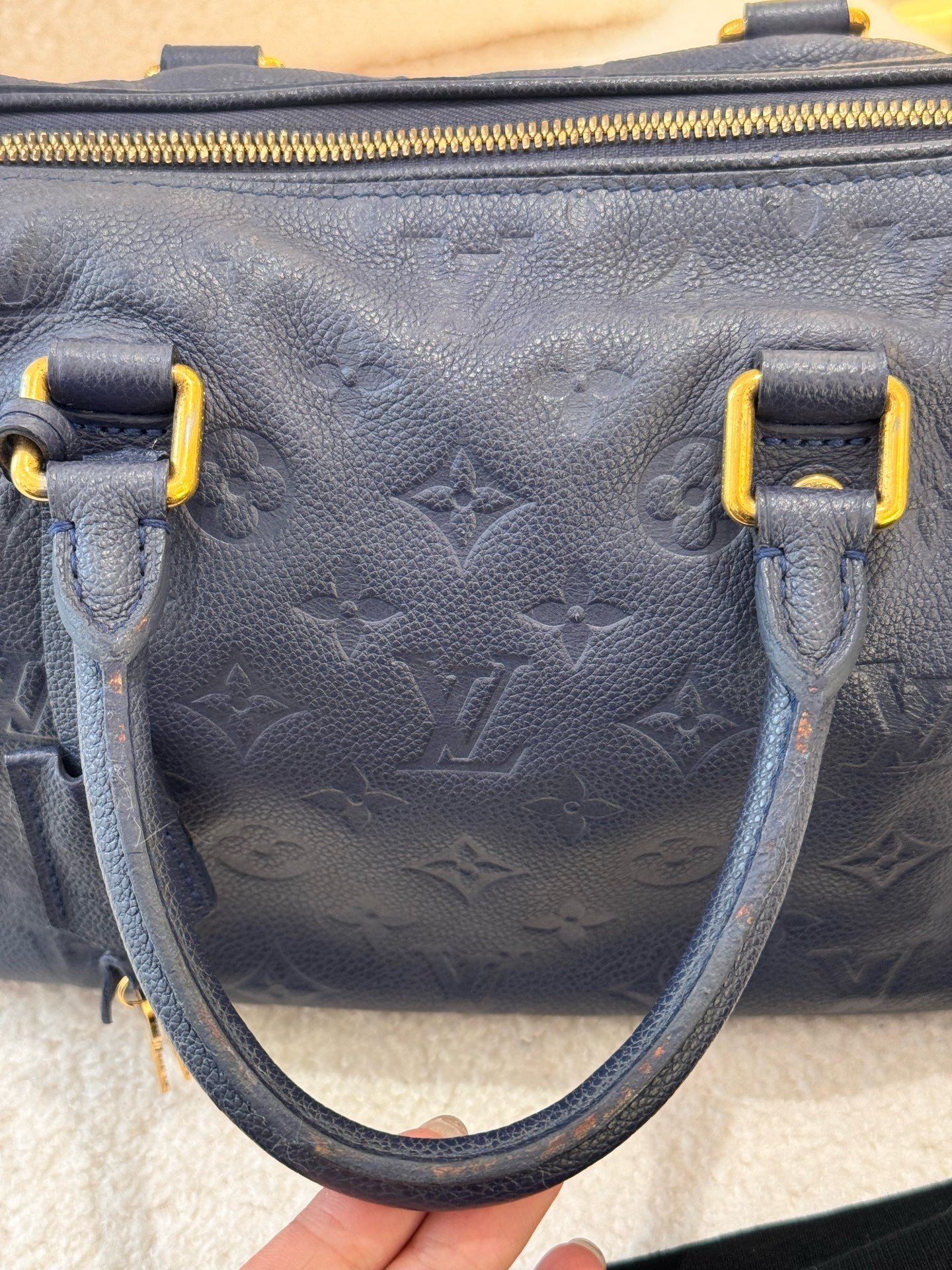 Louis Vuitton - Speedy Bandoulière 25 - Leather - Navy - (Small)