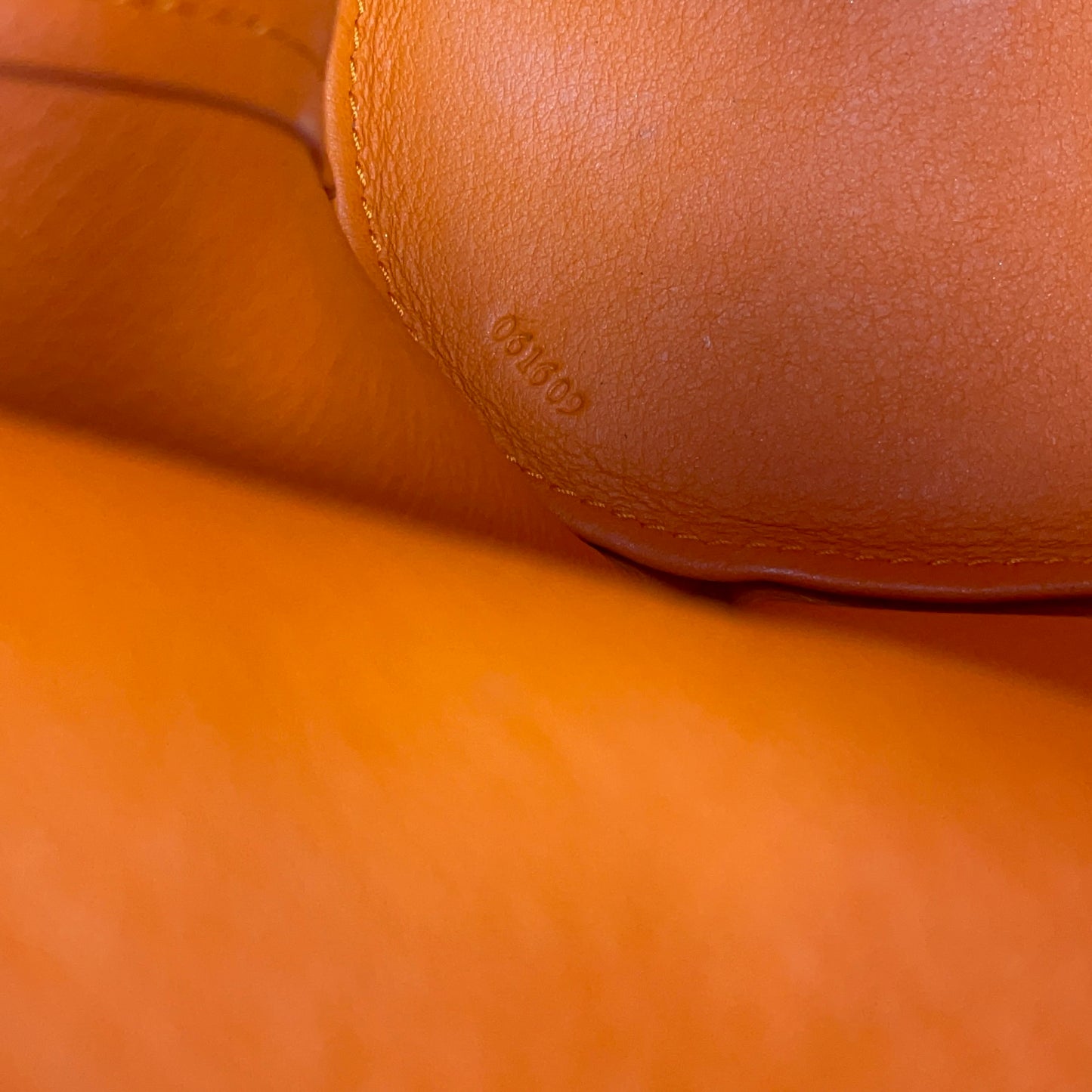 Loewe - Elephant Bag - Pebbled calfskin leather - Orange - (mini)