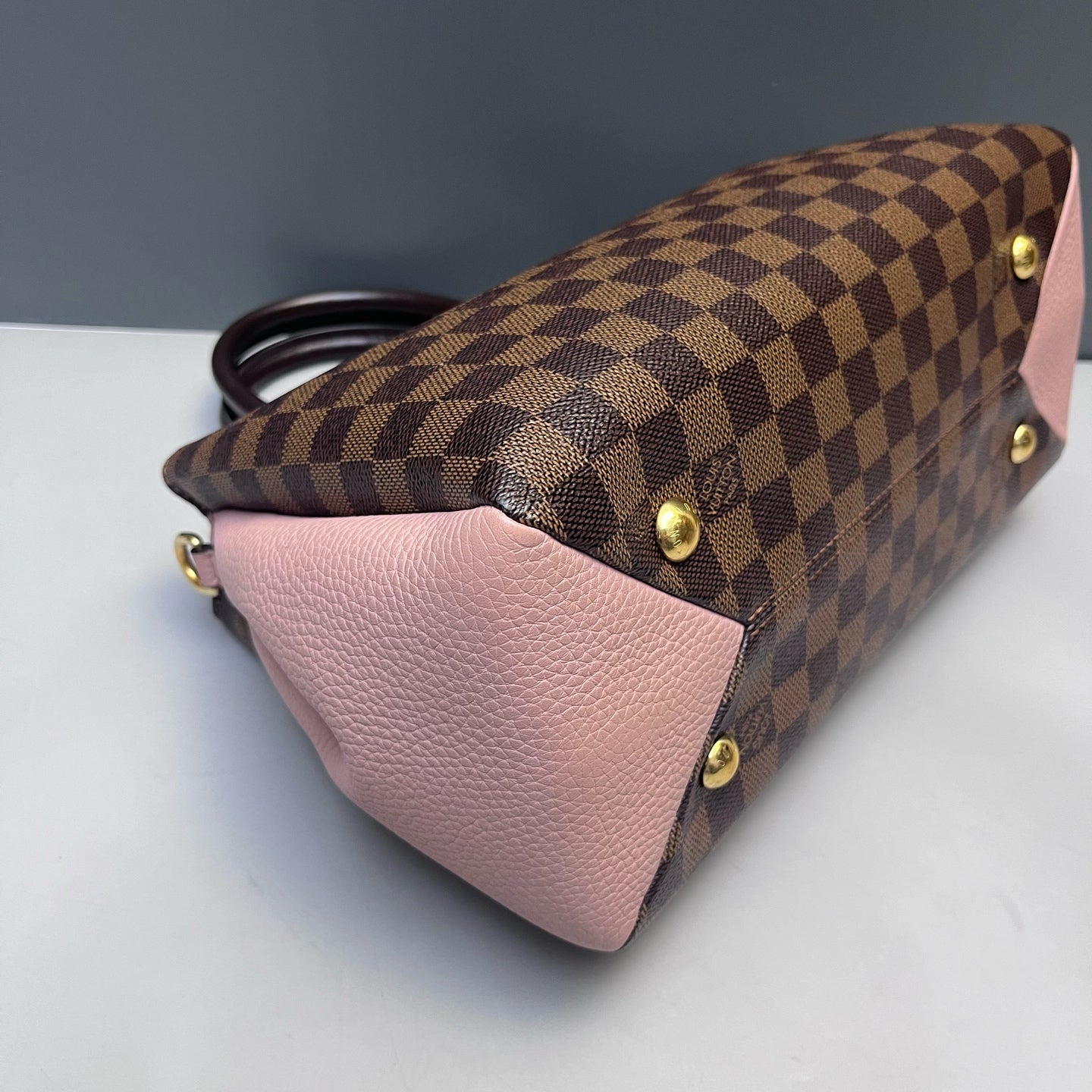 Louis Vuitton - Pallas - Damier Ebene coated canvas and Grained leather - Brown and Pink - (medium)