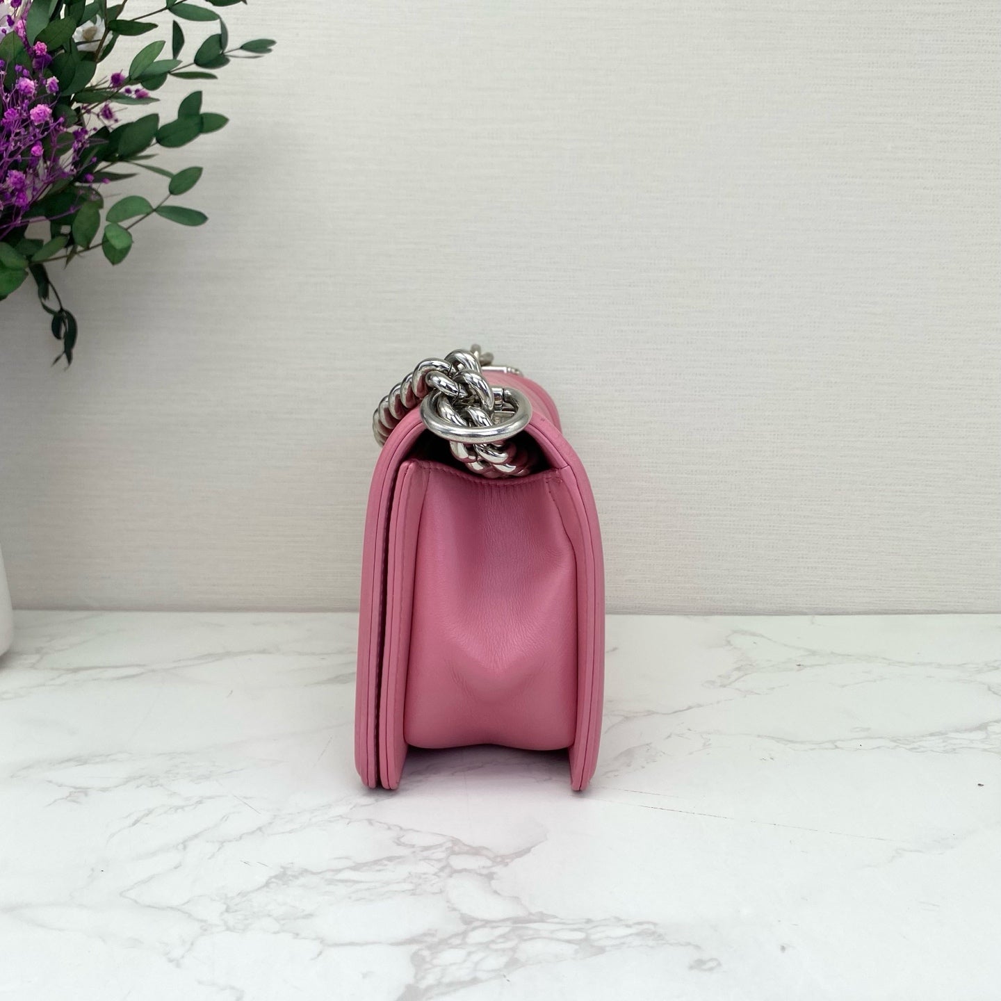 Chanel - Boy Bag Small - Calfskin leather - Pink - (Small)