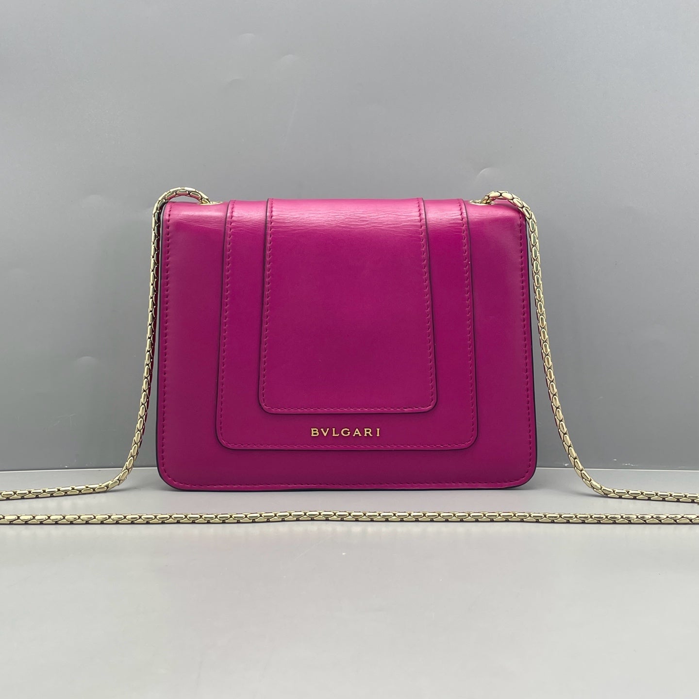 Bvlgari - Serpenti Forever Flap Cover Bag - Leather - Pink - (Small)