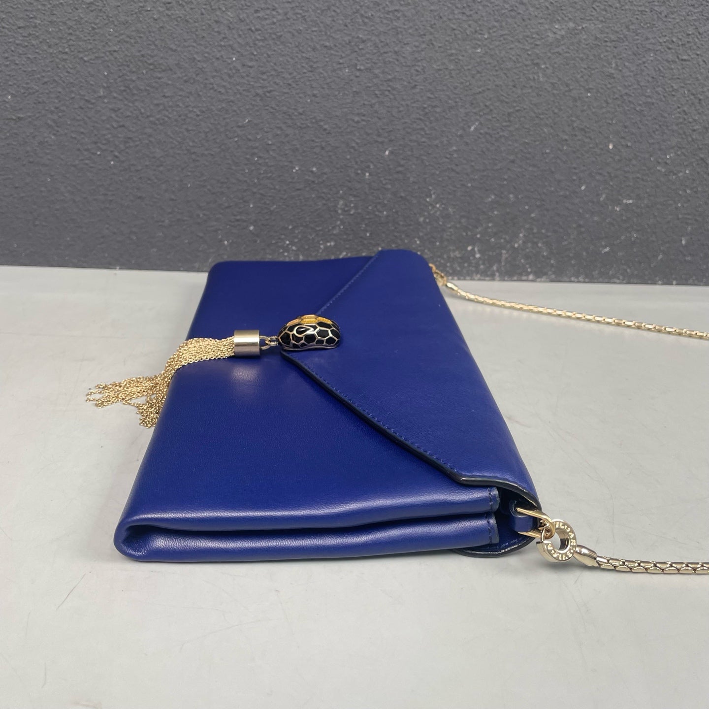 Bvlgari - Serpenti Forever Wallet on Chain (WOC) with Tassel - Calfskin leather - Blue - (mini)