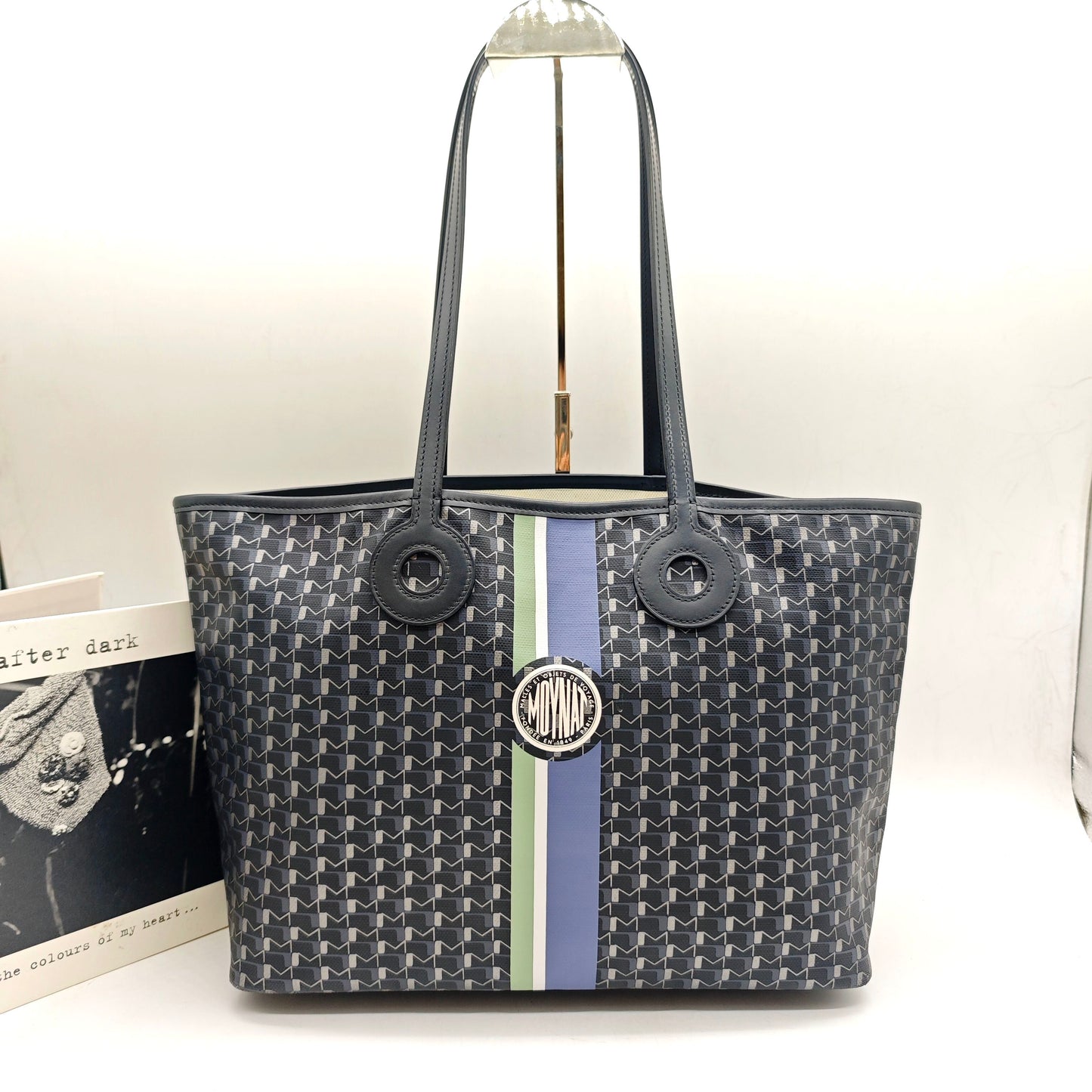 Moynat - Oh! Tote - Coated canvas with leather trim - Black - (Medium)