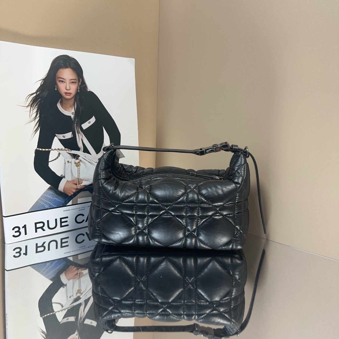 Dior - Lunchbox Bag - Calf leather - Black - (Small)